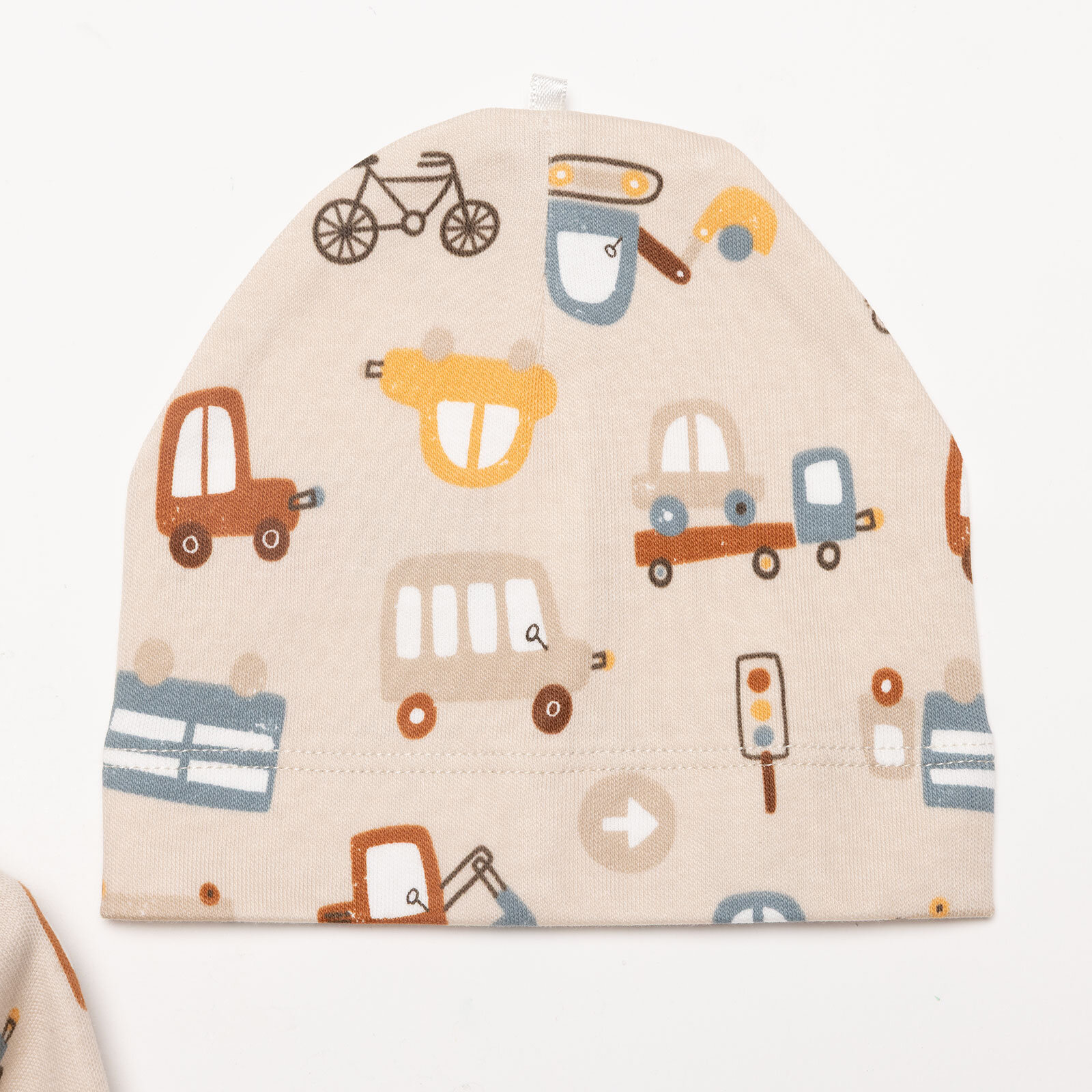 Yenidoğan Hayvanlar Baskılı Erkek Tulum-Şapka Erkek Bebek