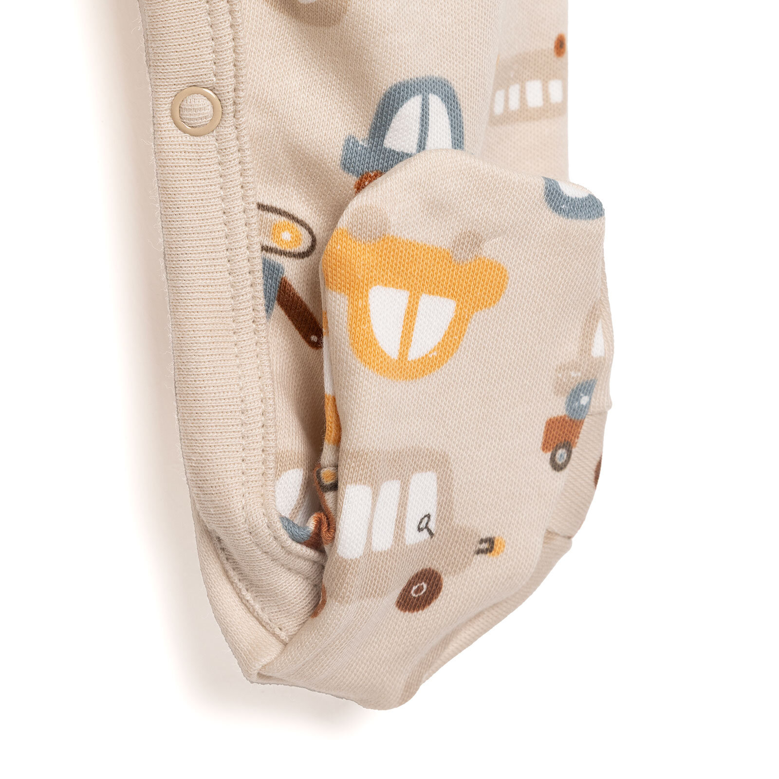 Yenidoğan Hayvanlar Baskılı Erkek Tulum-Şapka Erkek Bebek