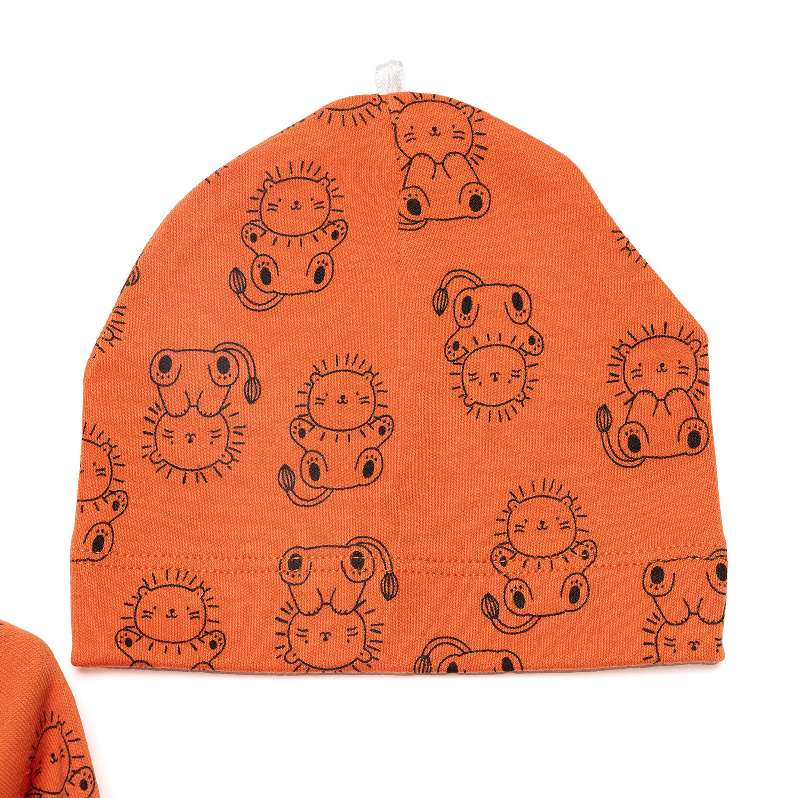 Yenidoğan Hayvanlar Baskılı Erkek Tulum-Şapka Erkek Bebek