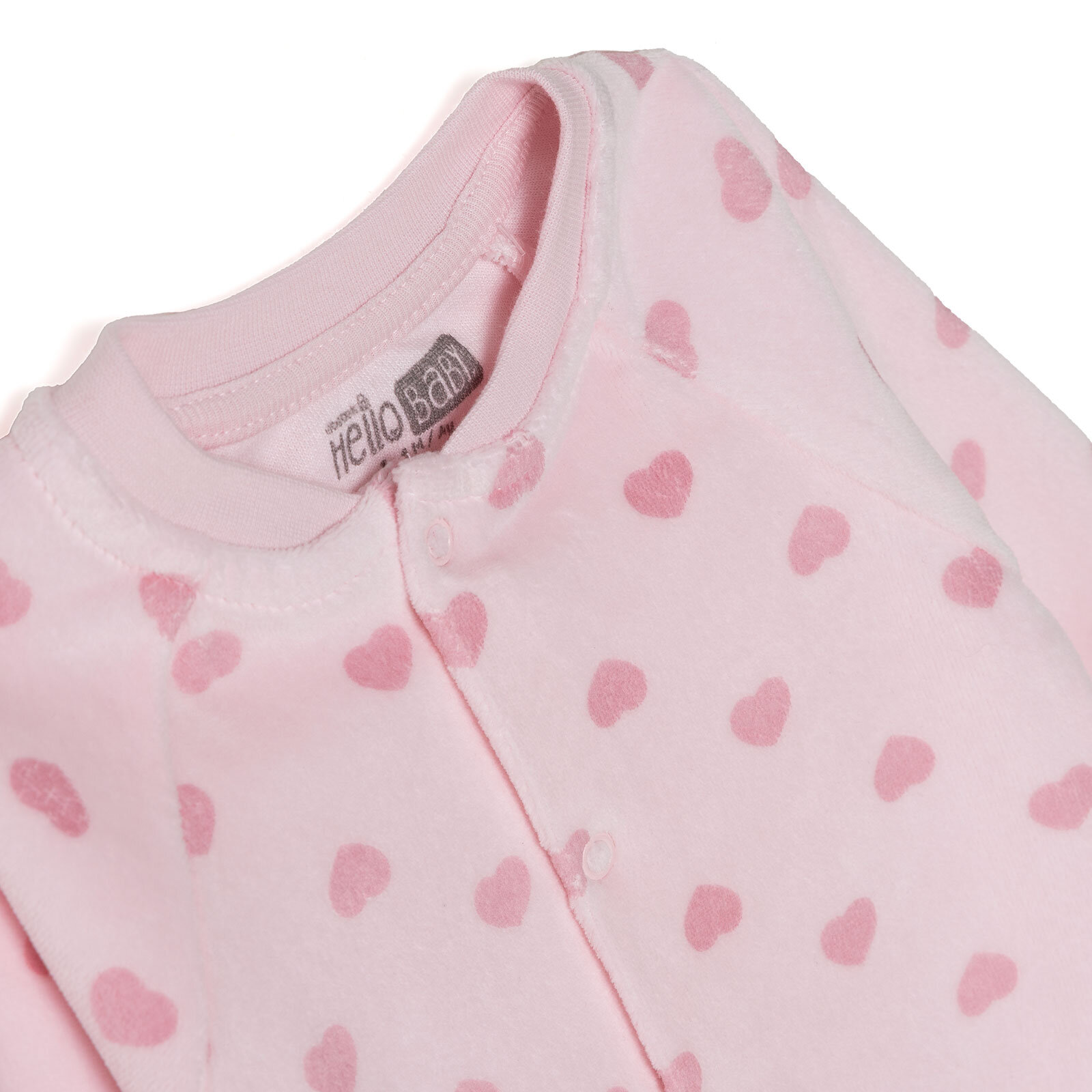 Kız Bebek Yenidoğan Kadife Patiksiz Tulum Bisiklet Yaka Uzun Kol Patiksiz Paça