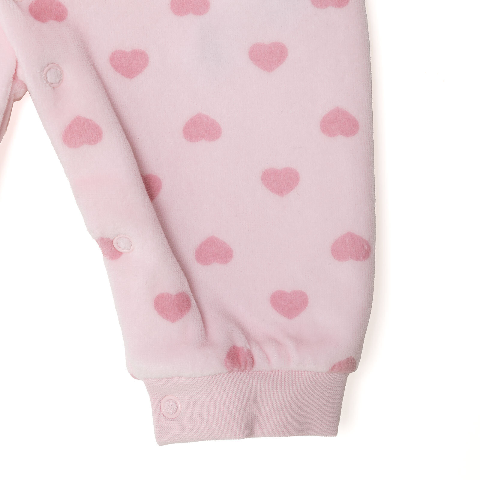 Kız Bebek Yenidoğan Kadife Patiksiz Tulum Bisiklet Yaka Uzun Kol Patiksiz Paça