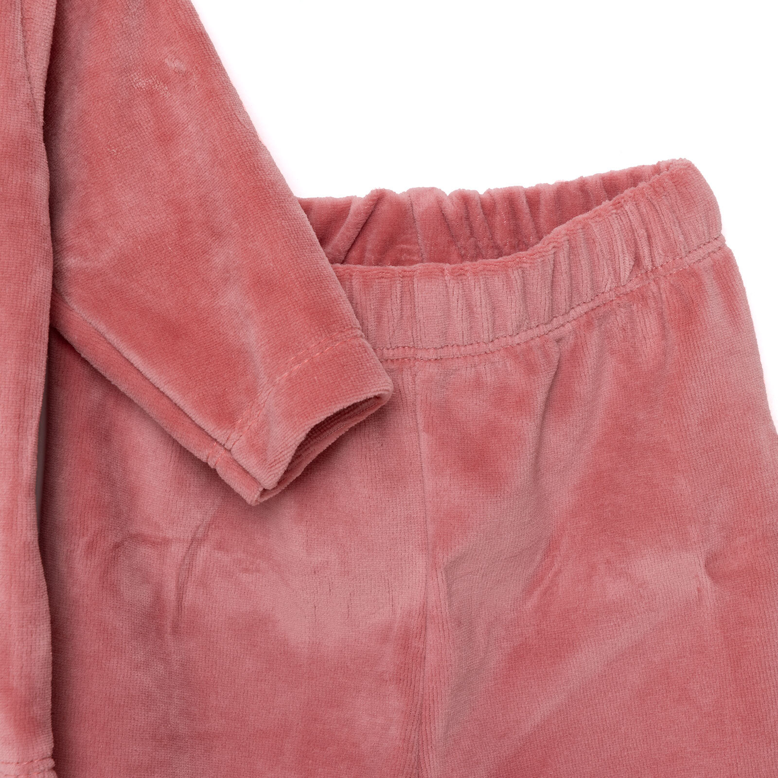 Yenidoğan Kadife Tshirt-Patikli Alt Kız Bebek