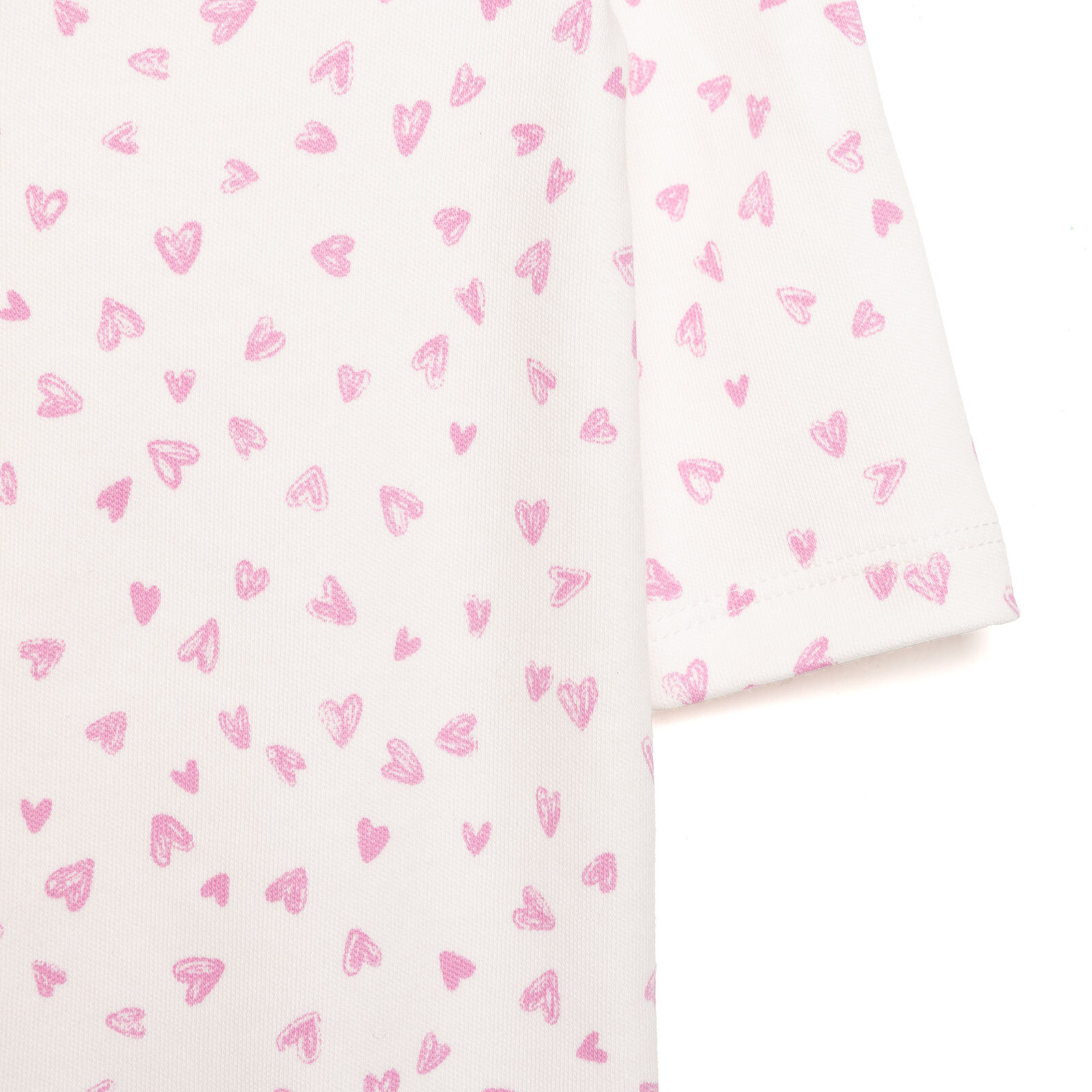 Yenidoğan Kalp Baskılı Kız Tulum-Şapka Kız Bebek