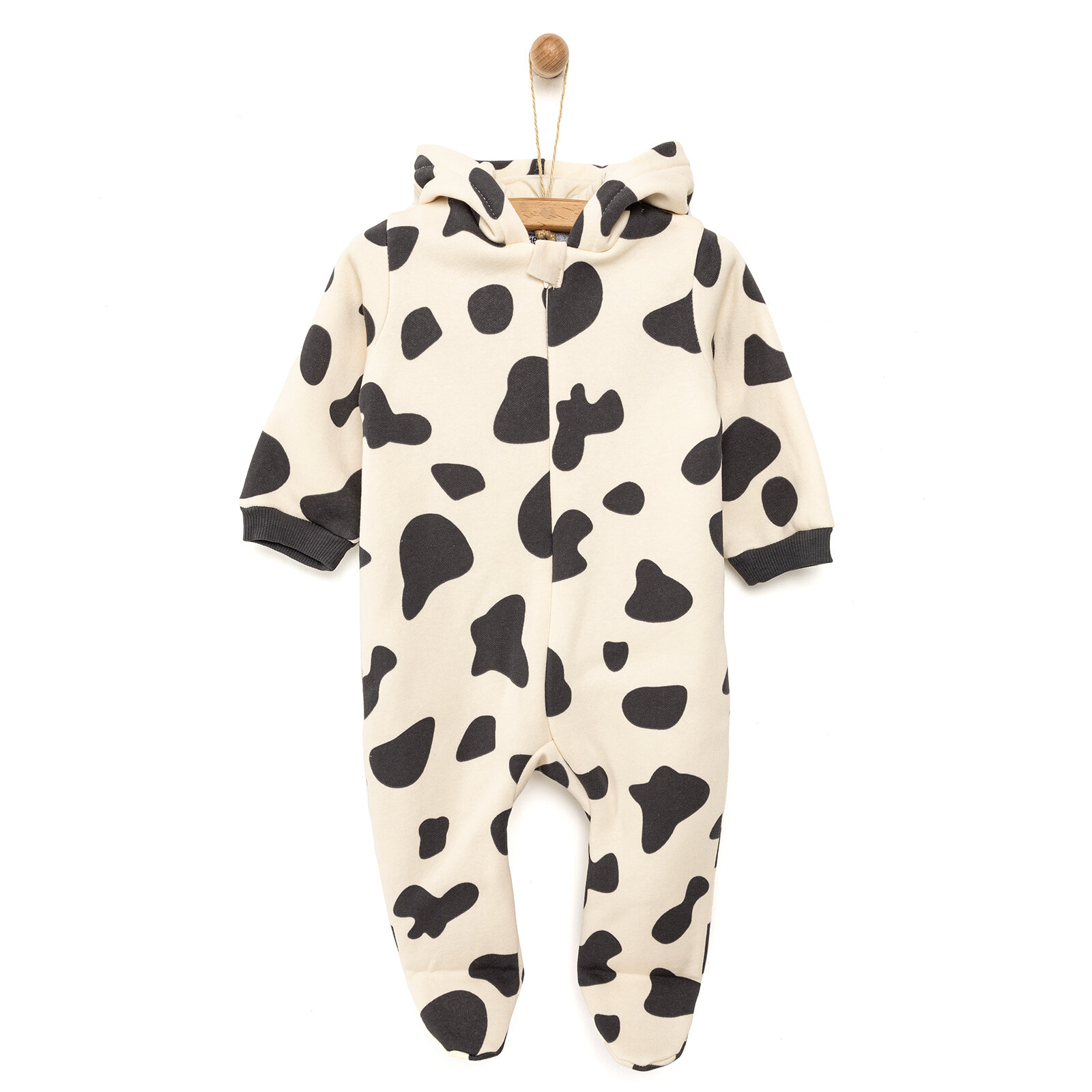 Yenidoğan Kapüşonlu Patikli Tulum Unisex