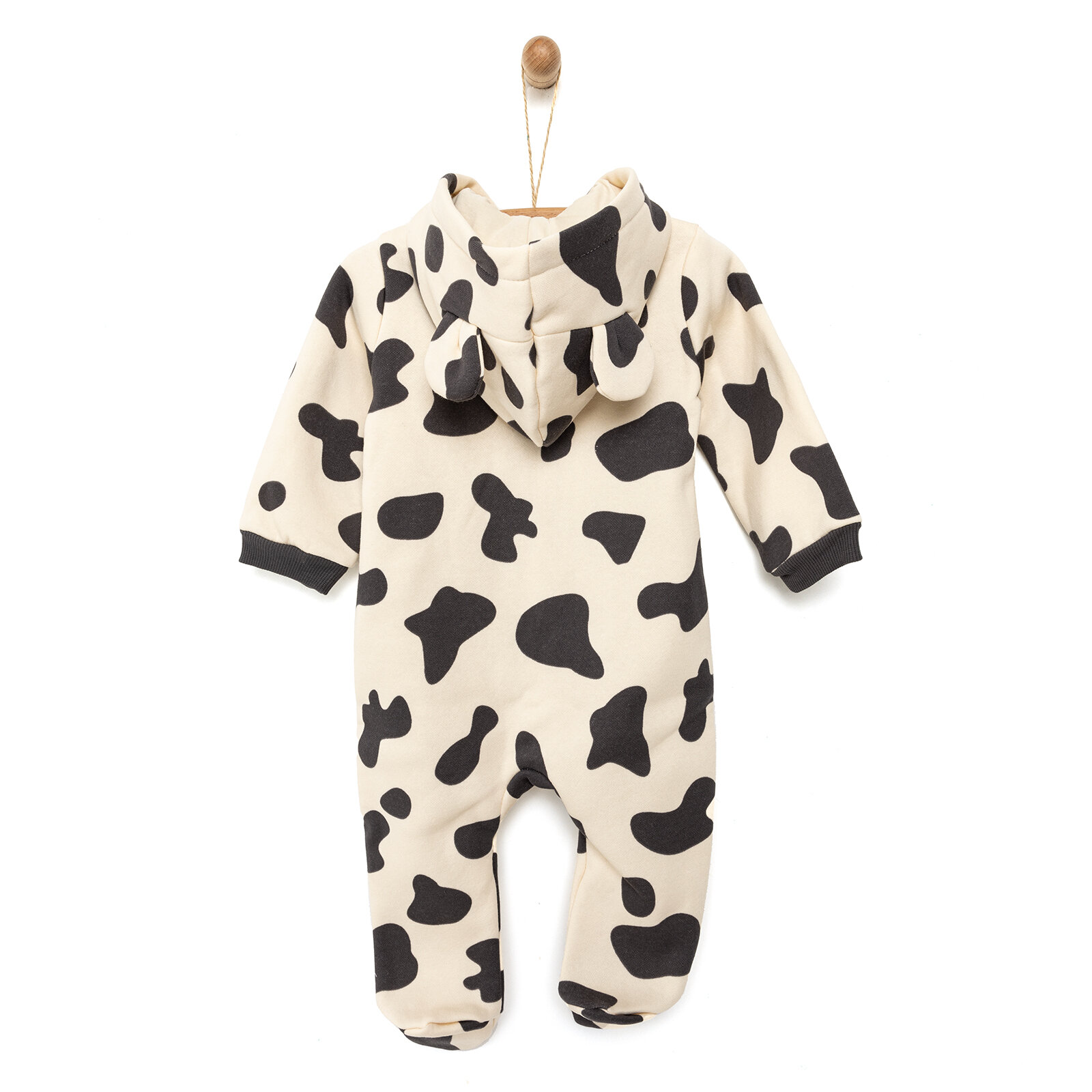 Yenidoğan Kapüşonlu Patikli Tulum Unisex