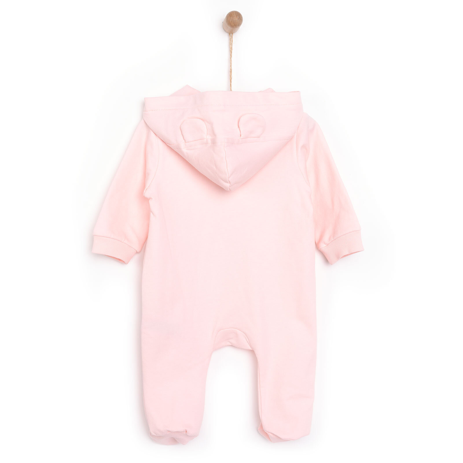 Yenidoğan Kapüşonlu Tulum Kız Bebek