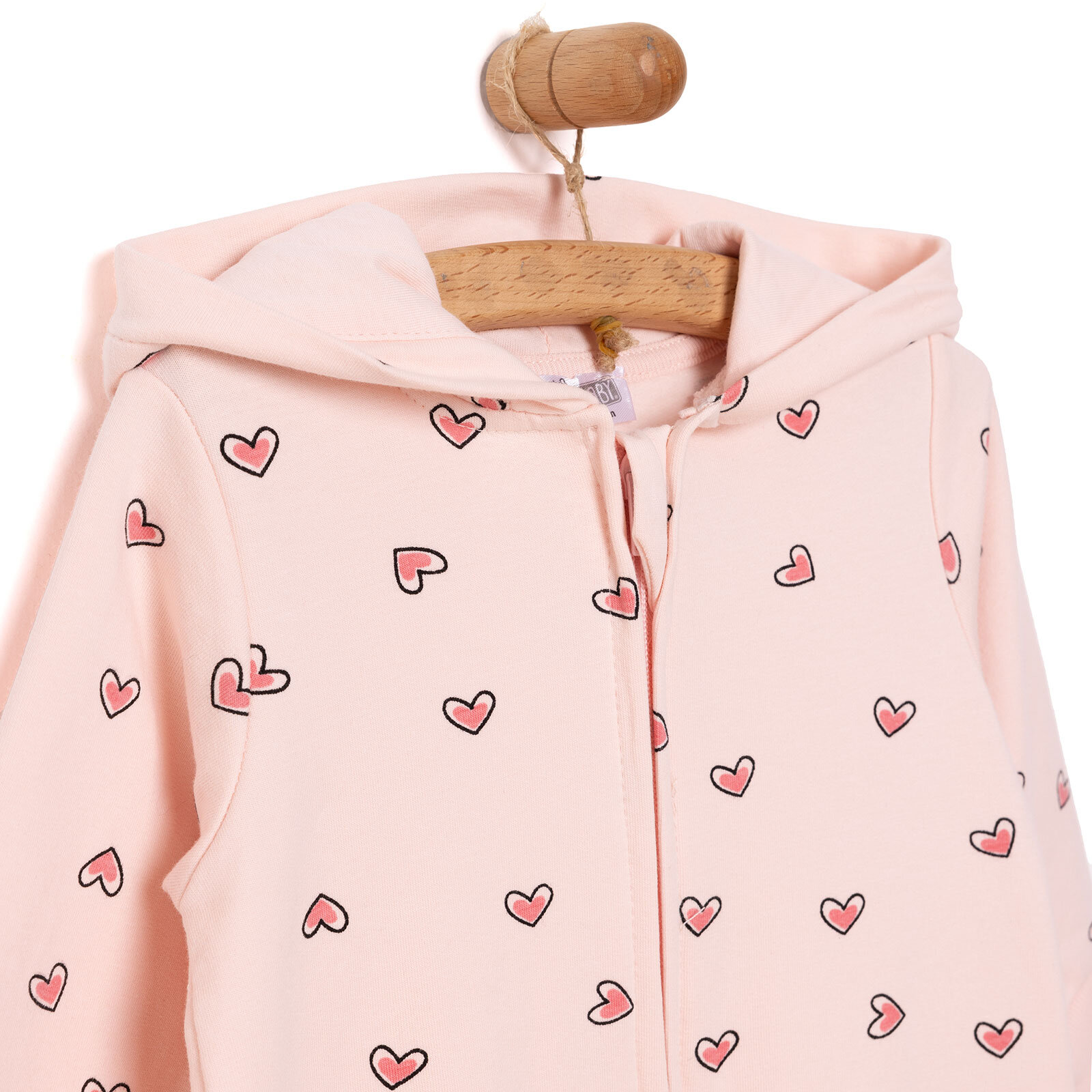 Yenidoğan Kapüşonlu Tulum Kız Bebek Yenidoğan Kapüşonlu Tulum Kız Bebek