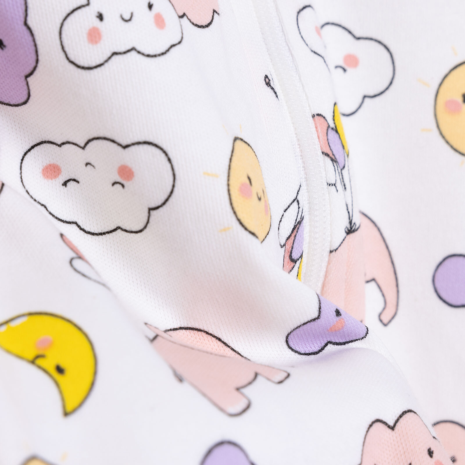 Kız Bebek Yenidoğan 2'li Patikli Tulum %100 Pamuk Fermuarlı Bisiklet Yaka Uzun Kol Ekru Kız Bebek Yenidoğan 2'li Patikli Tulum %100 Pamuk Fermuarlı Bisiklet Yaka Uzun Kol Ekru