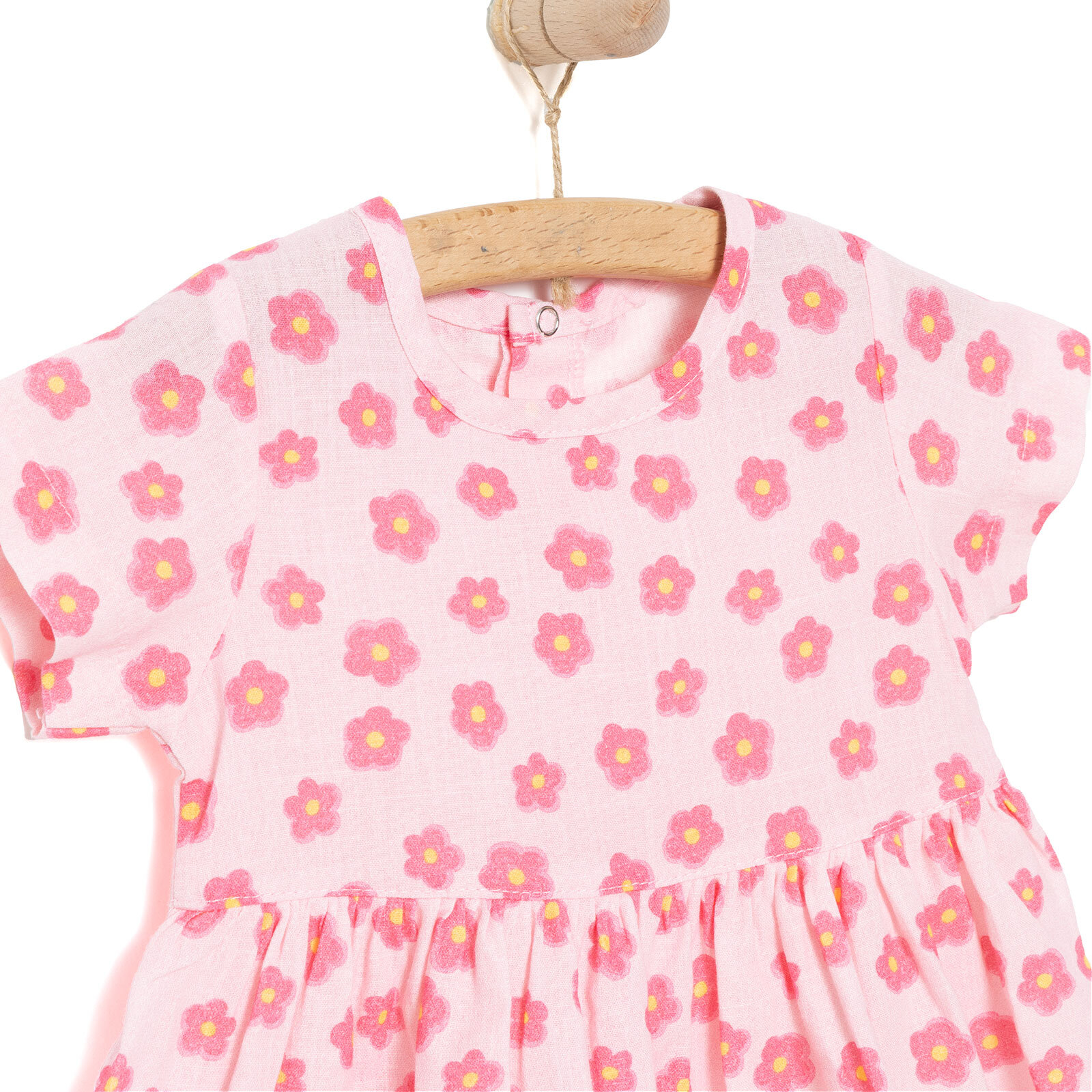 Yenidoğan Kız Dokuma Elbise Kız Bebek