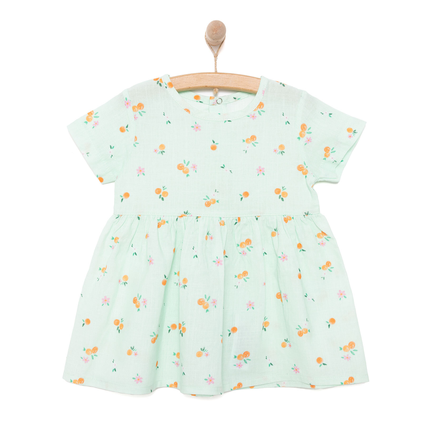 Yenidoğan Kız Dokuma Elbise Kız Bebek