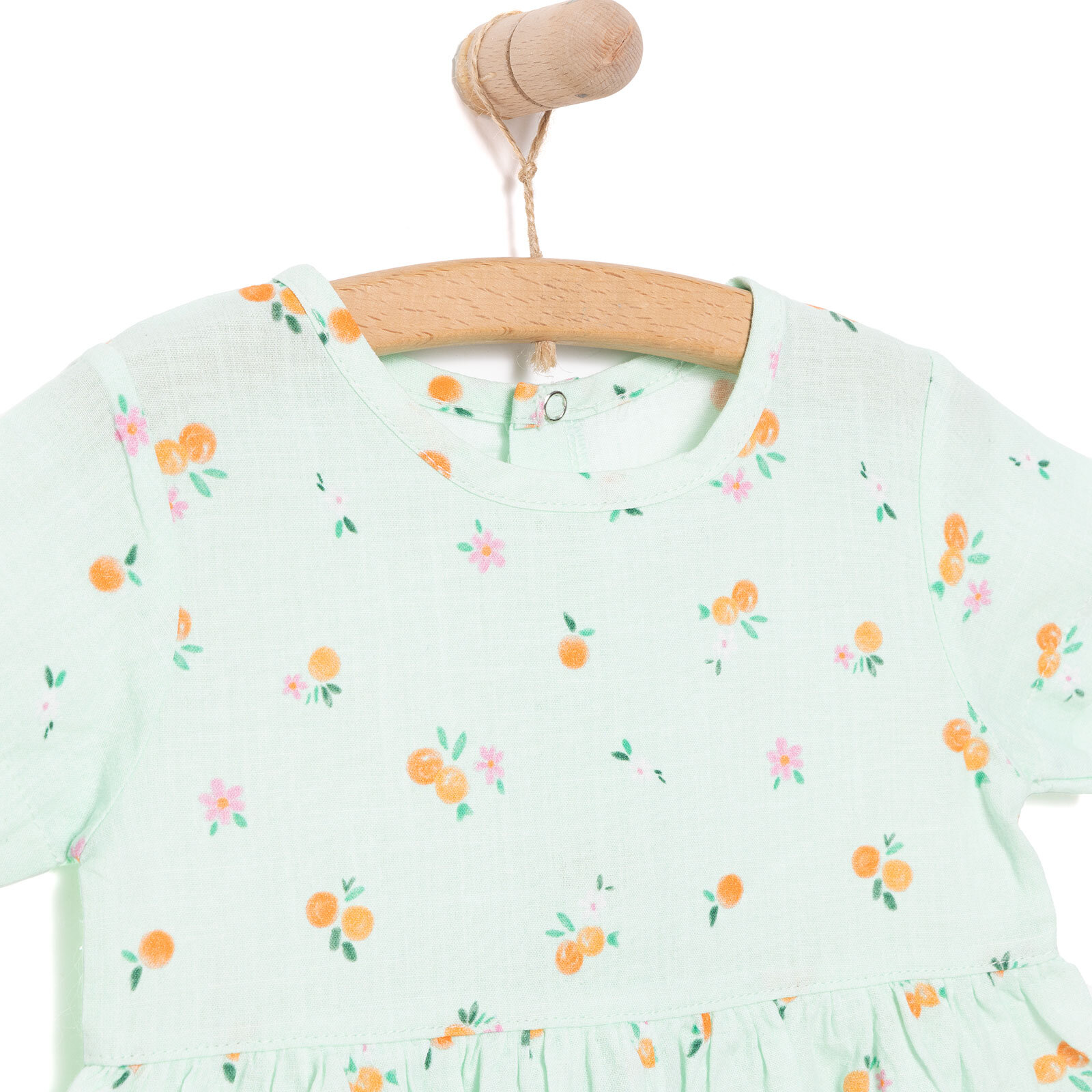 Yenidoğan Kız Dokuma Elbise Kız Bebek