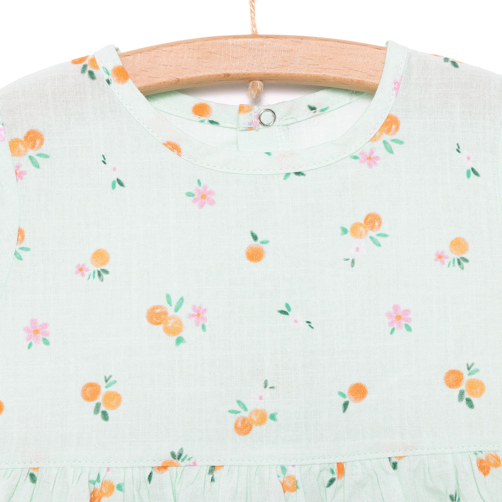 Yenidoğan Kız Dokuma Elbise Kız Bebek