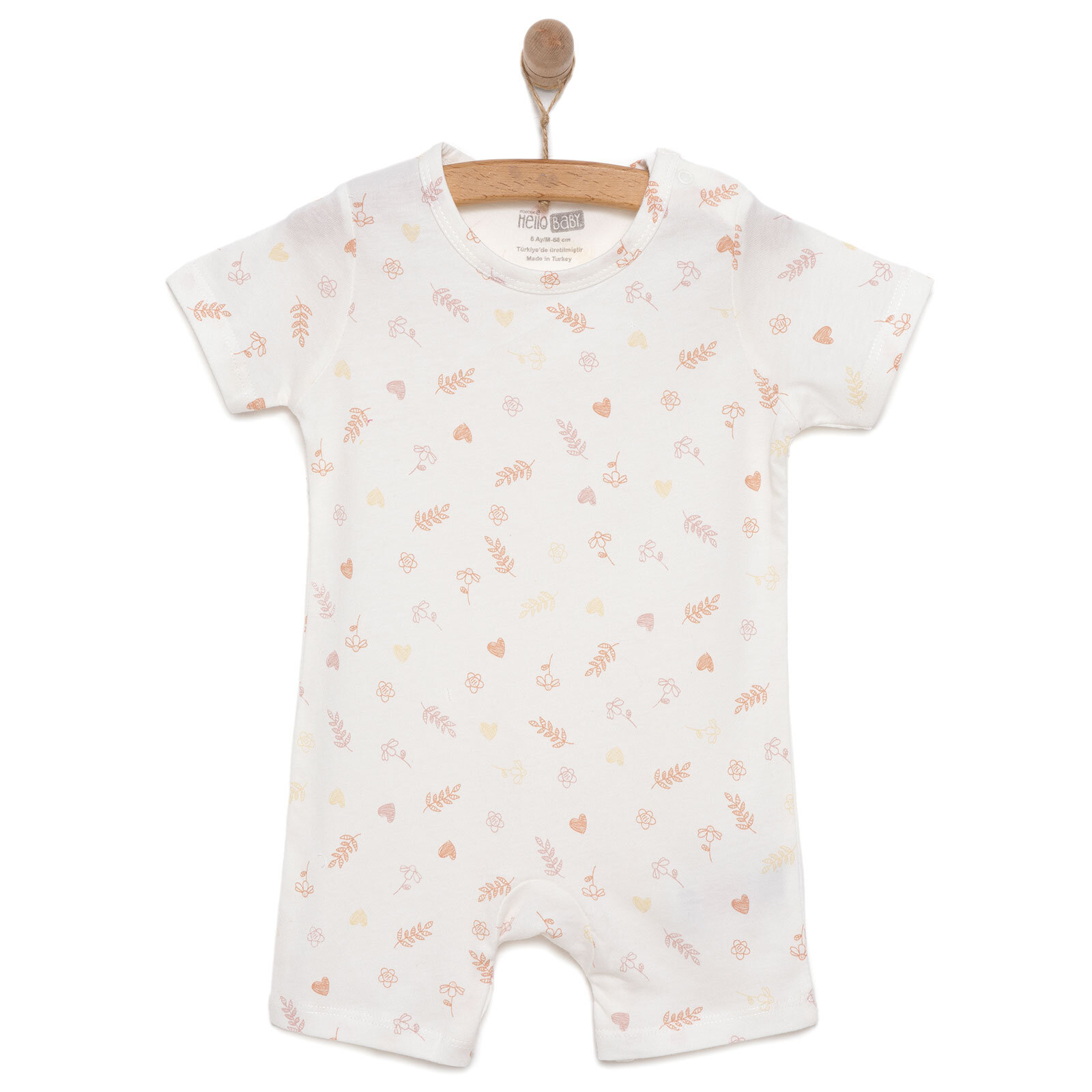 Yenidoğan Kız Kısa Tulum Kız Bebek