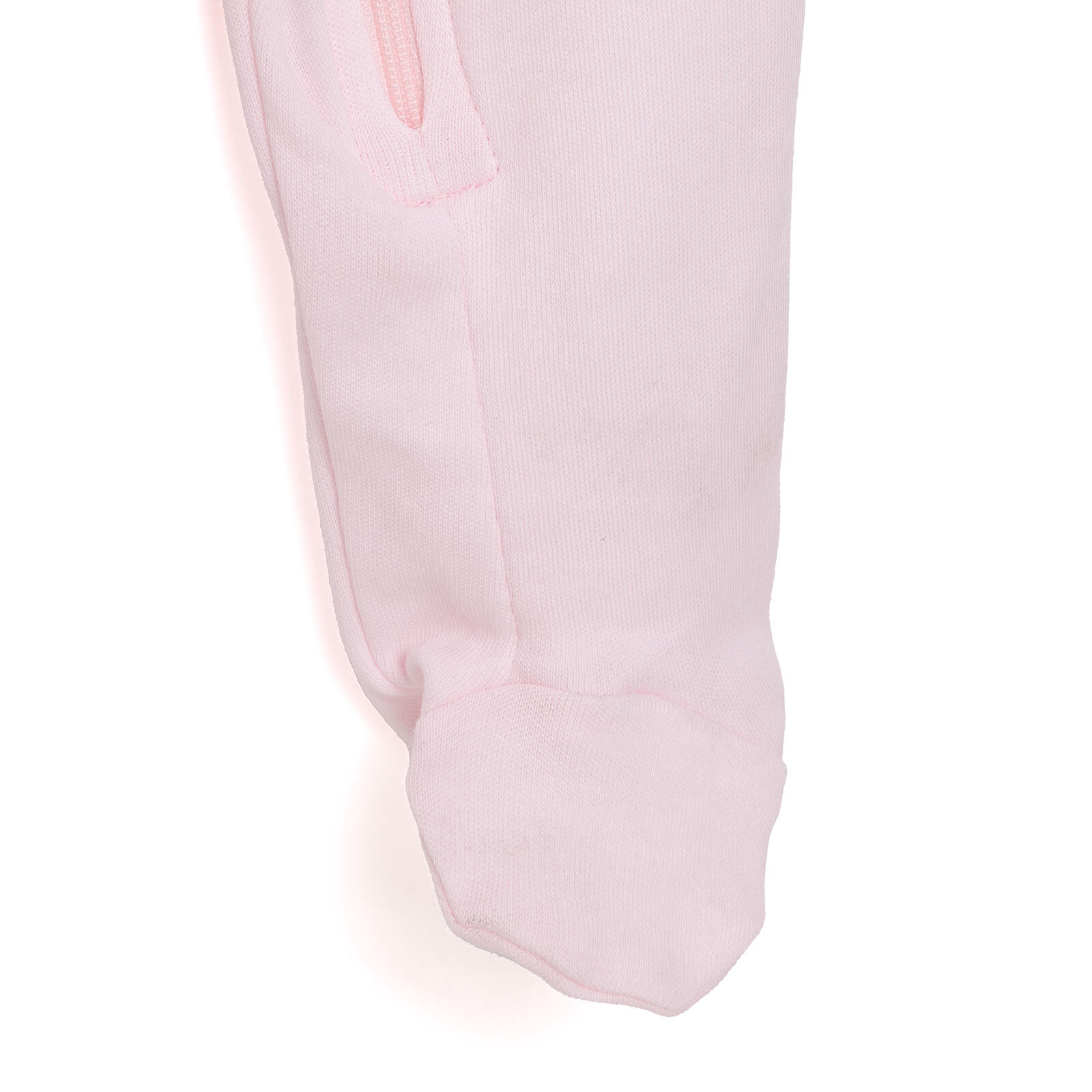 Kız Bebek Yenidoğan 2'li Patikli Tulum %100 Pamuk Fermuarlı Bisiklet Yaka Uzun Kol Ekru