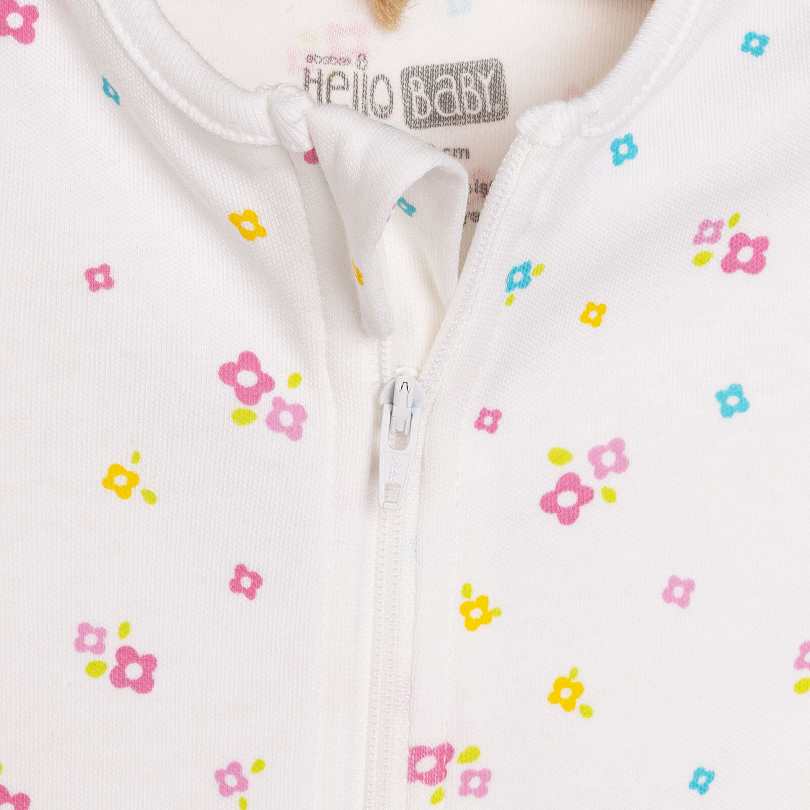 Kız Bebek Yenidoğan Patikli Tulum%100 Pamuk Fermuarlı Ekru Kız Bebek Yenidoğan Patikli Tulum%100 Pamuk Fermuarlı Ekru