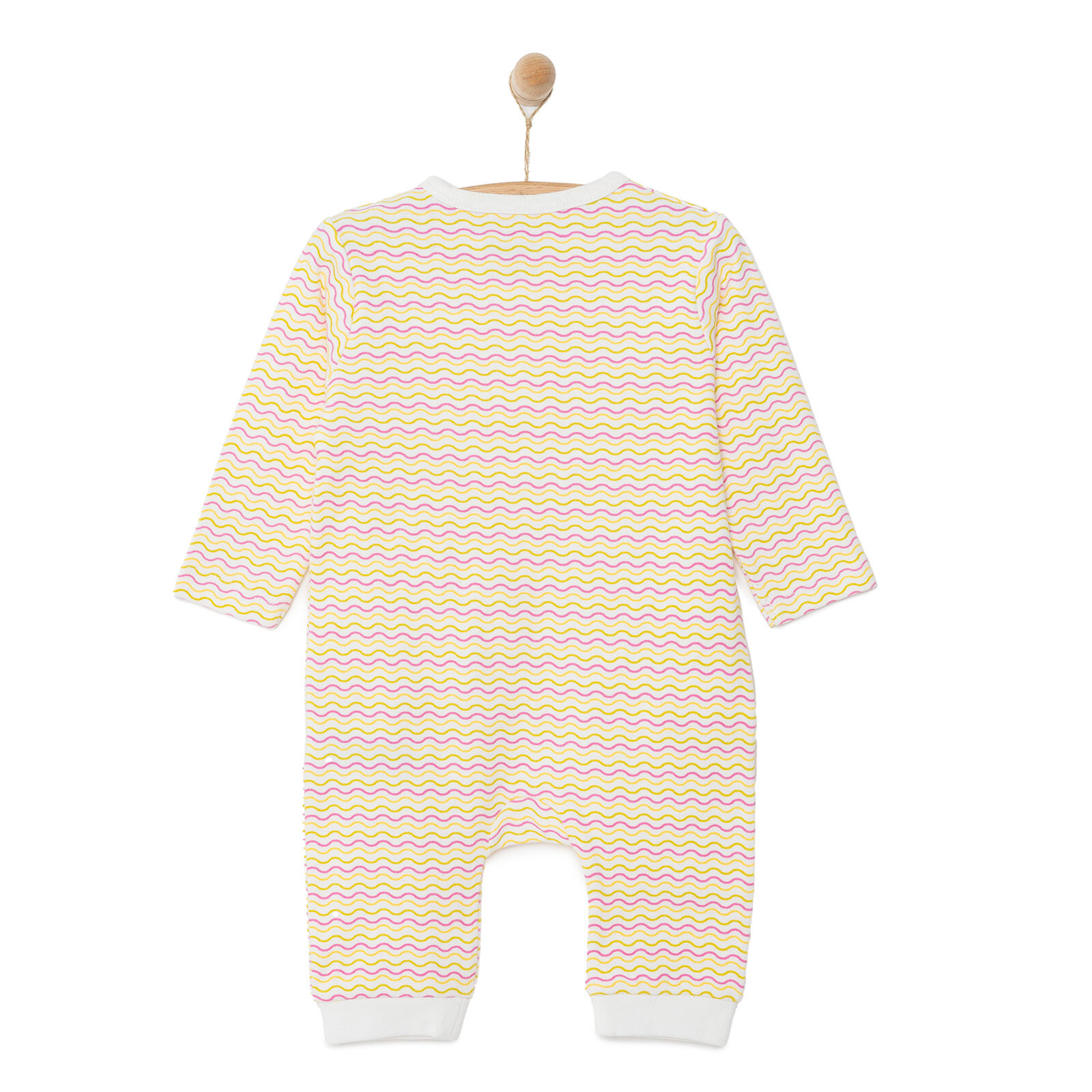 Kız Bebek Yenidoğan Patiksiz Tulum %100 Pamuk Fermuarlı Bisiklet Yaka Uzun Kol Ekru Kız Bebek Yenidoğan Patiksiz Tulum %100 Pamuk Fermuarlı Bisiklet Yaka Uzun Kol Ekru