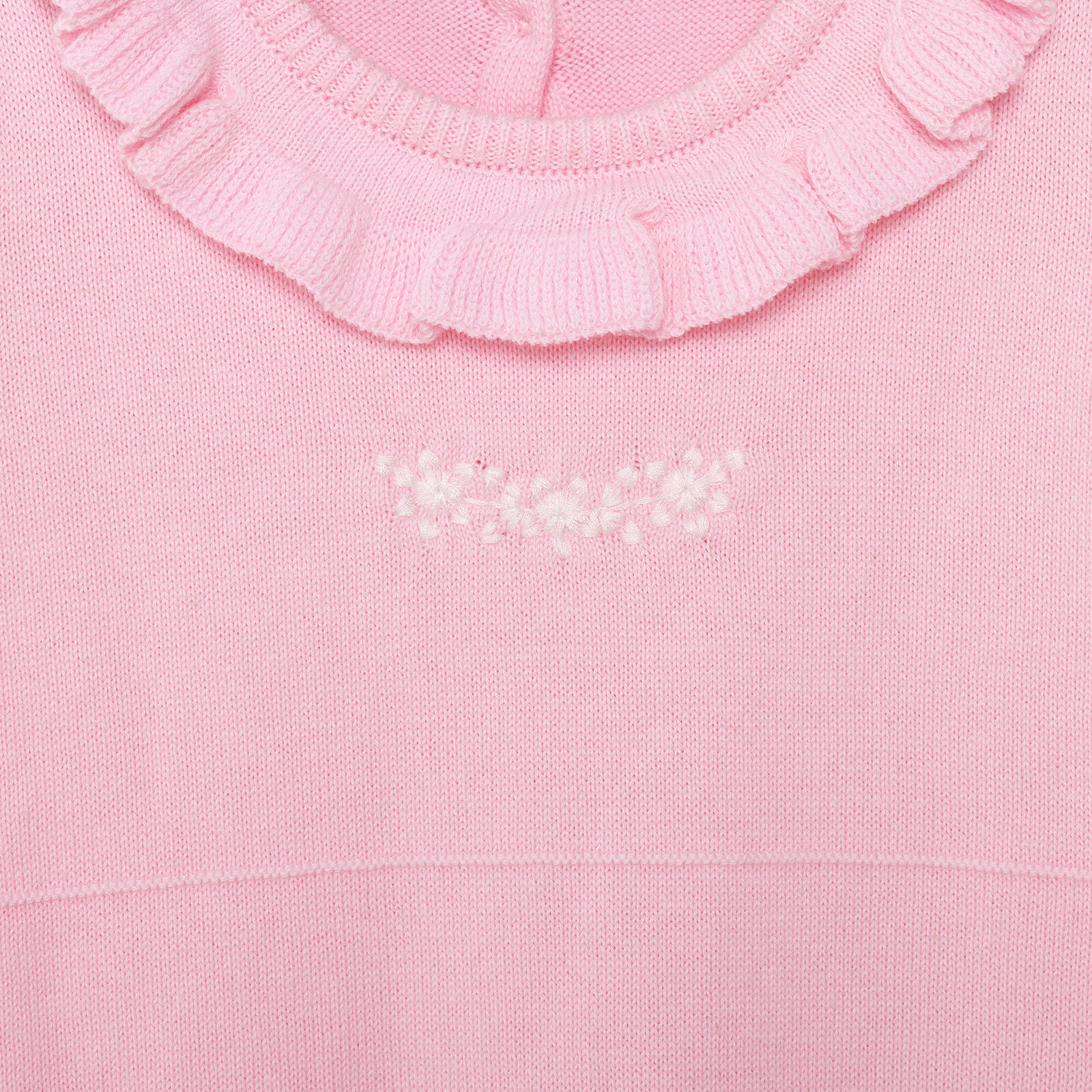 Kız Bebek Triko Patiksiz Tulum Çıtçıtlı Pembe