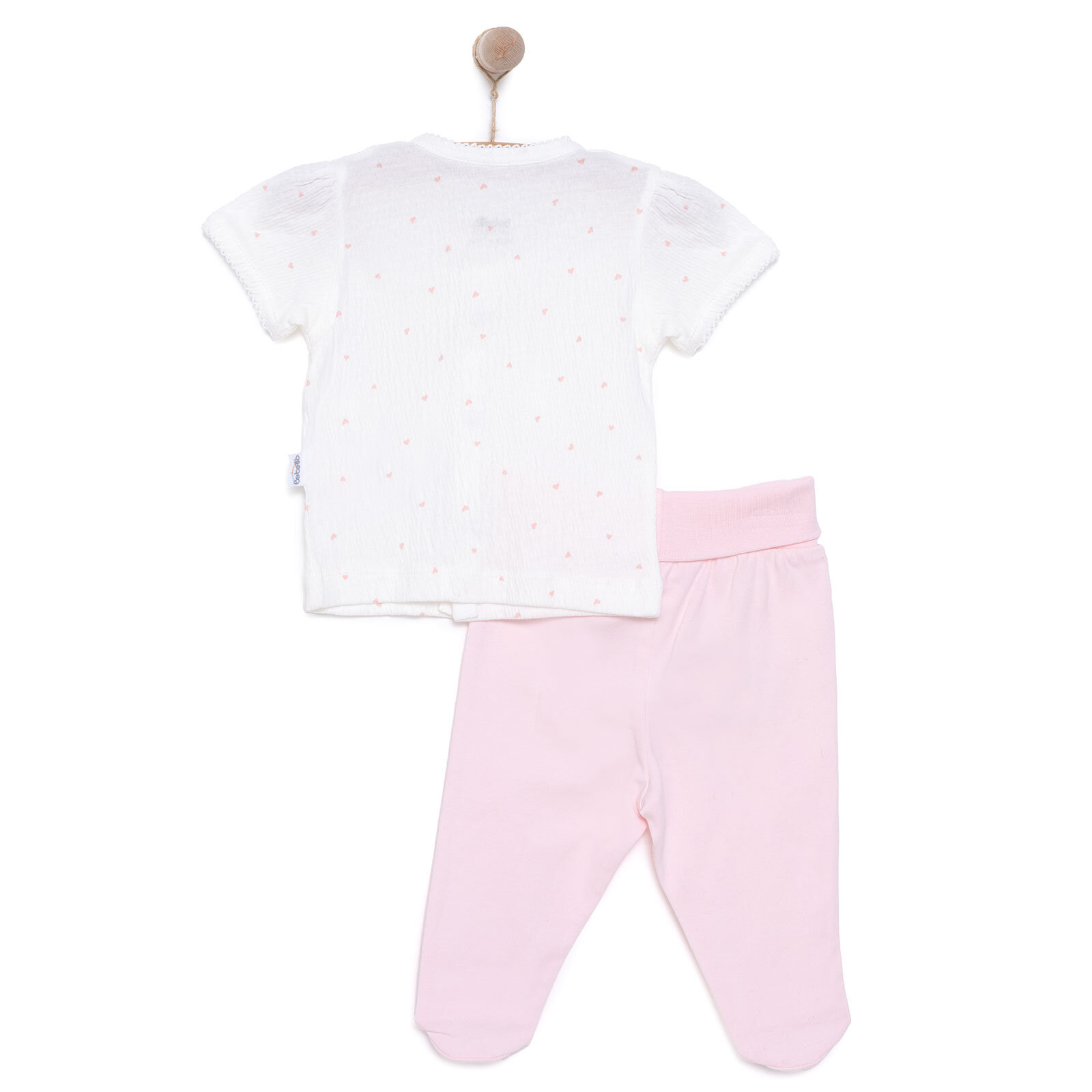 Yenidoğan Mini Heart Kız Hırka-Patikli Alt Kız Bebek