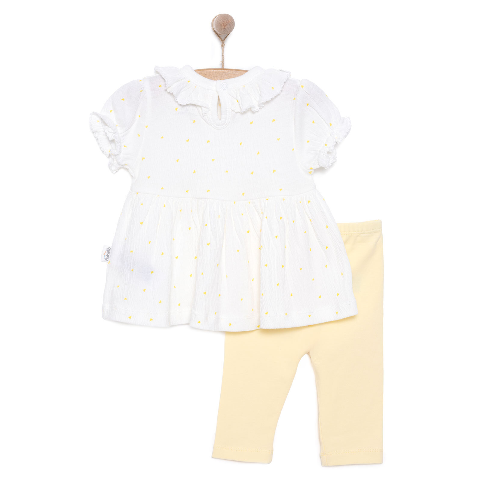 Yenidoğan Mini Heart Tshirt - Tayt Takım Kız Bebek