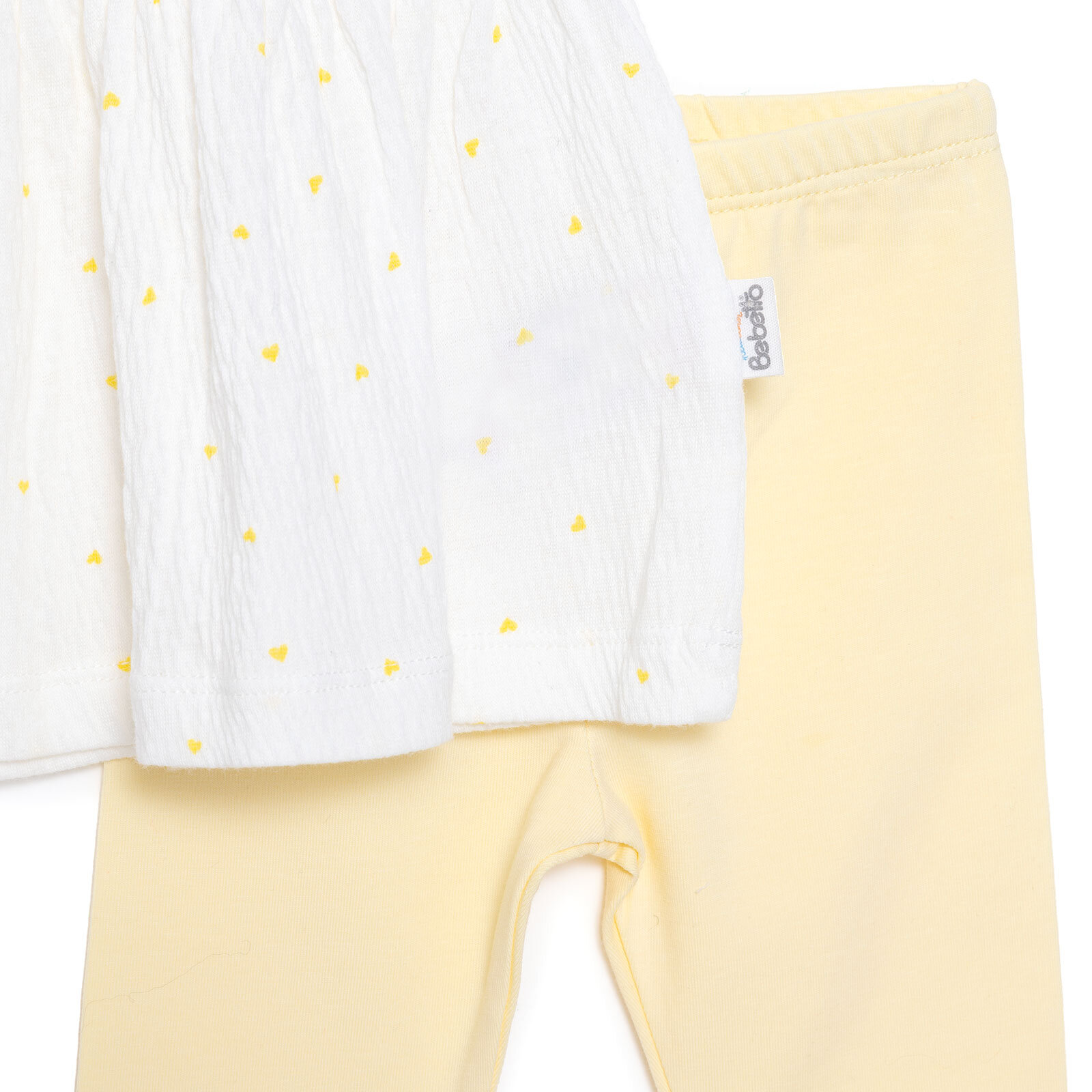 Yenidoğan Mini Heart Tshirt - Tayt Takım Kız Bebek