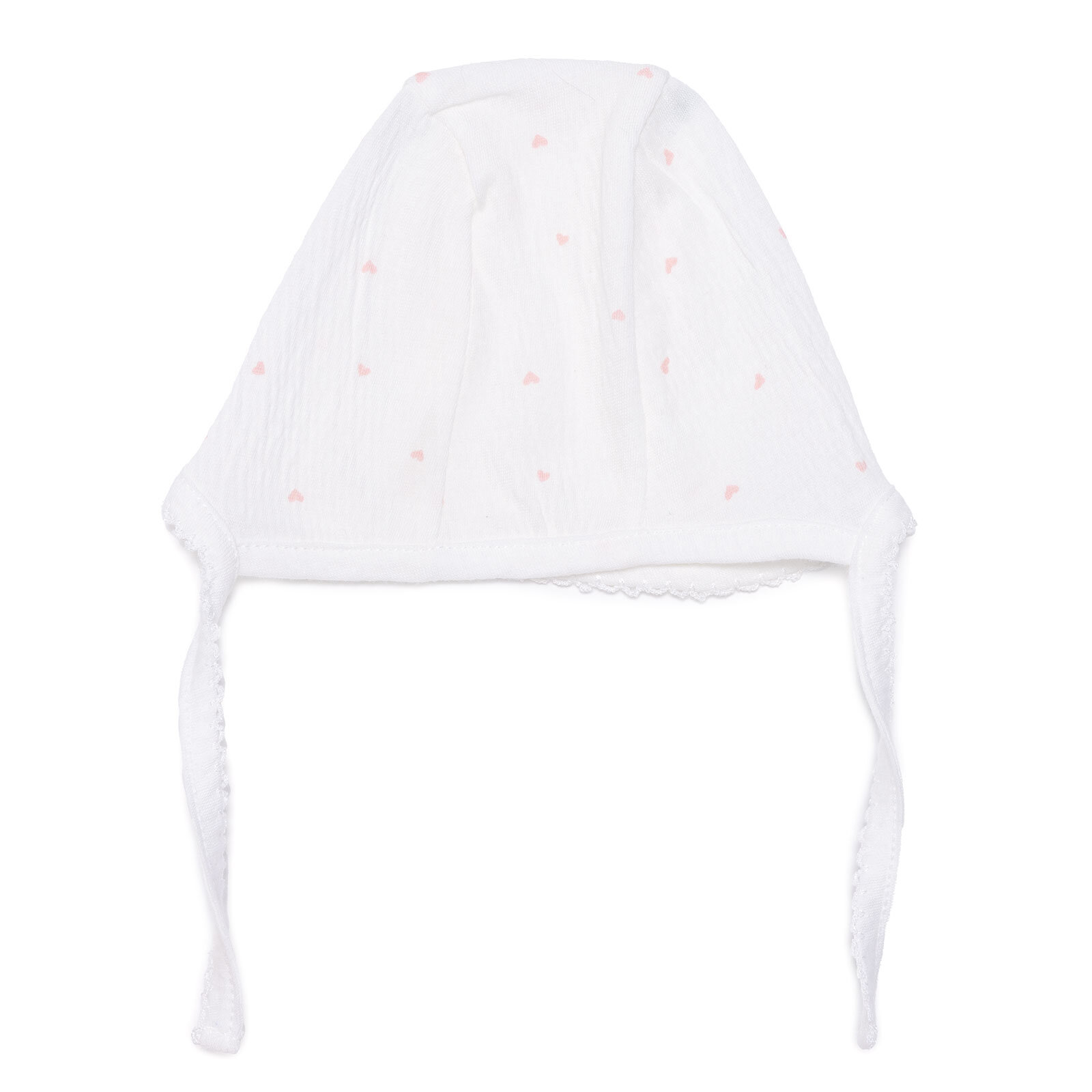 Yenidoğan Mini Heart Zıbın-Şapka-Patikli Alt 3lü Set Kız Bebek