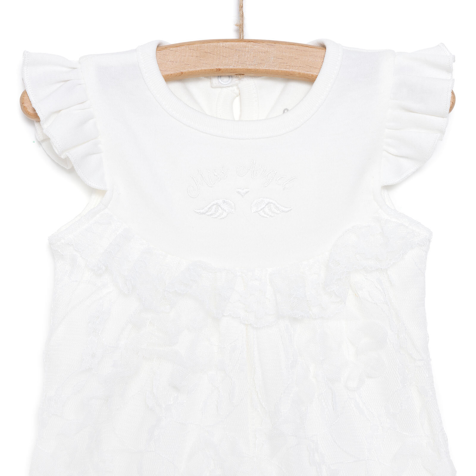 Yenidoğan Miss Angel Kısa Tulum Kız Bebek