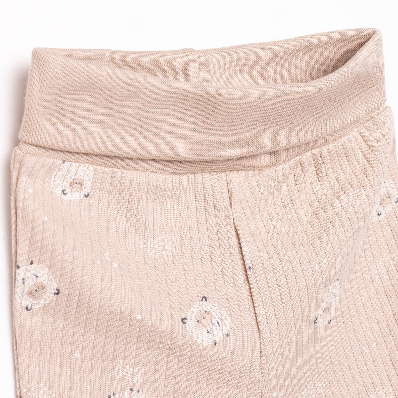 Yenidoğan Organic Little Lamb Zıbın-Şapka-Patikli Alt 3lü Set Kız Bebek