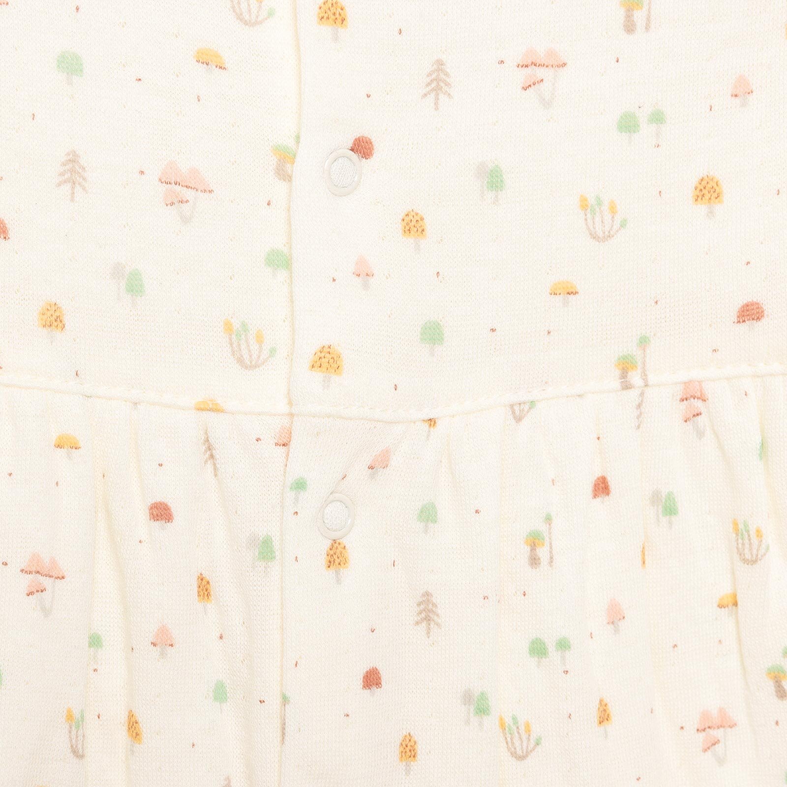 Yenidoğan Organic My Mushroom Kısa Tulum Kız Bebek