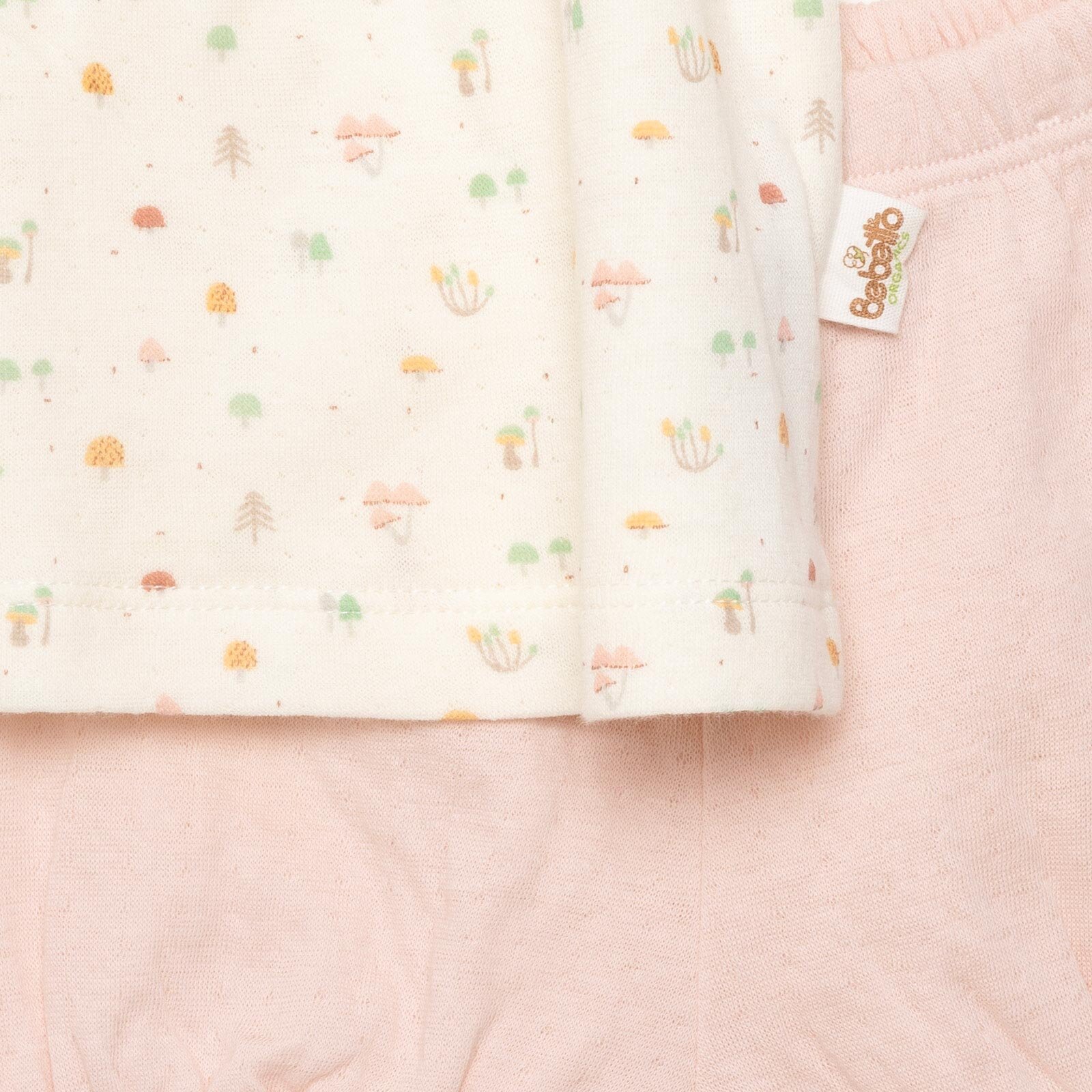 Yenidoğan Organic My Mushroom Tshirt-Şort Kız Bebek