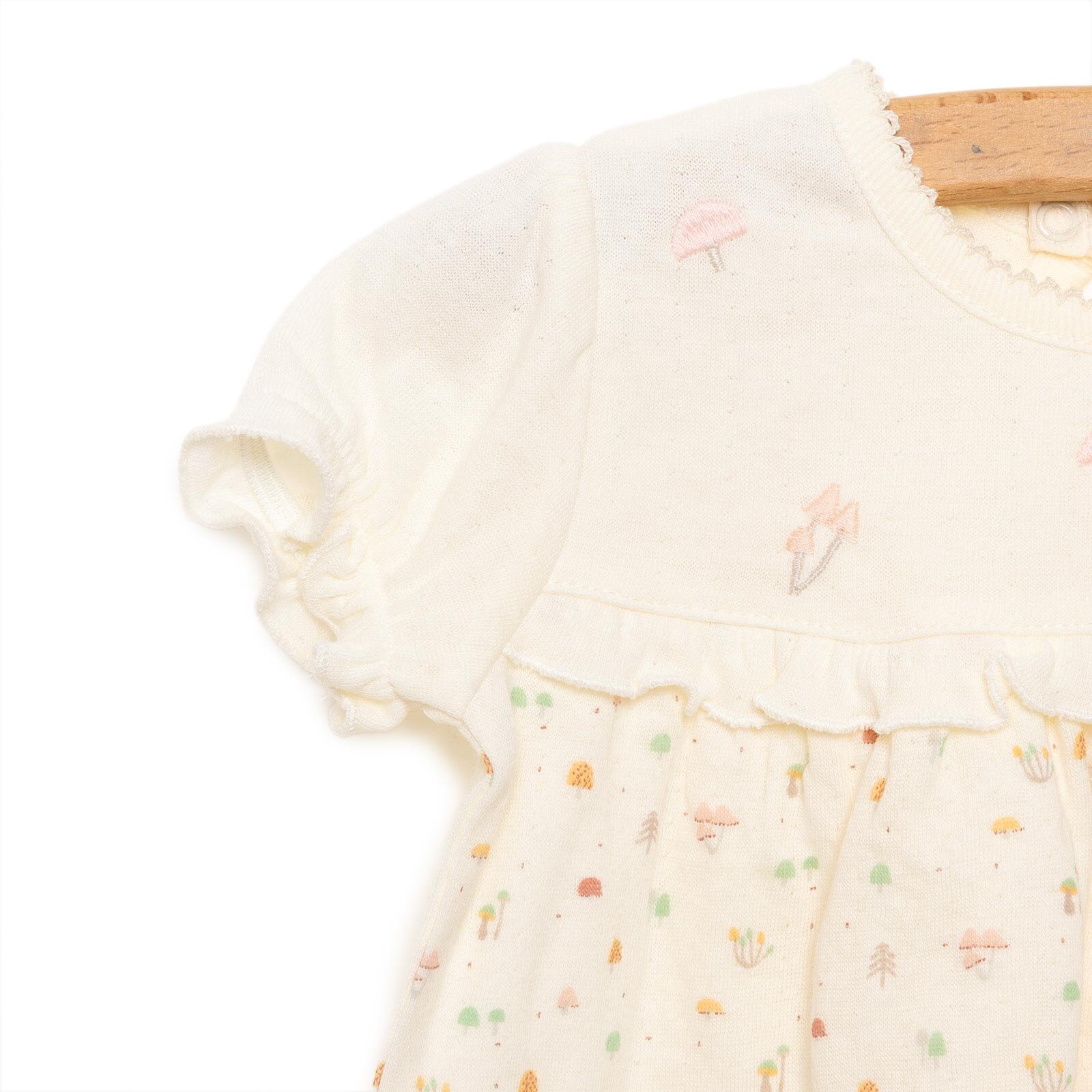 Yenidoğan Organic My Mushroom Tshirt-Şort Kız Bebek