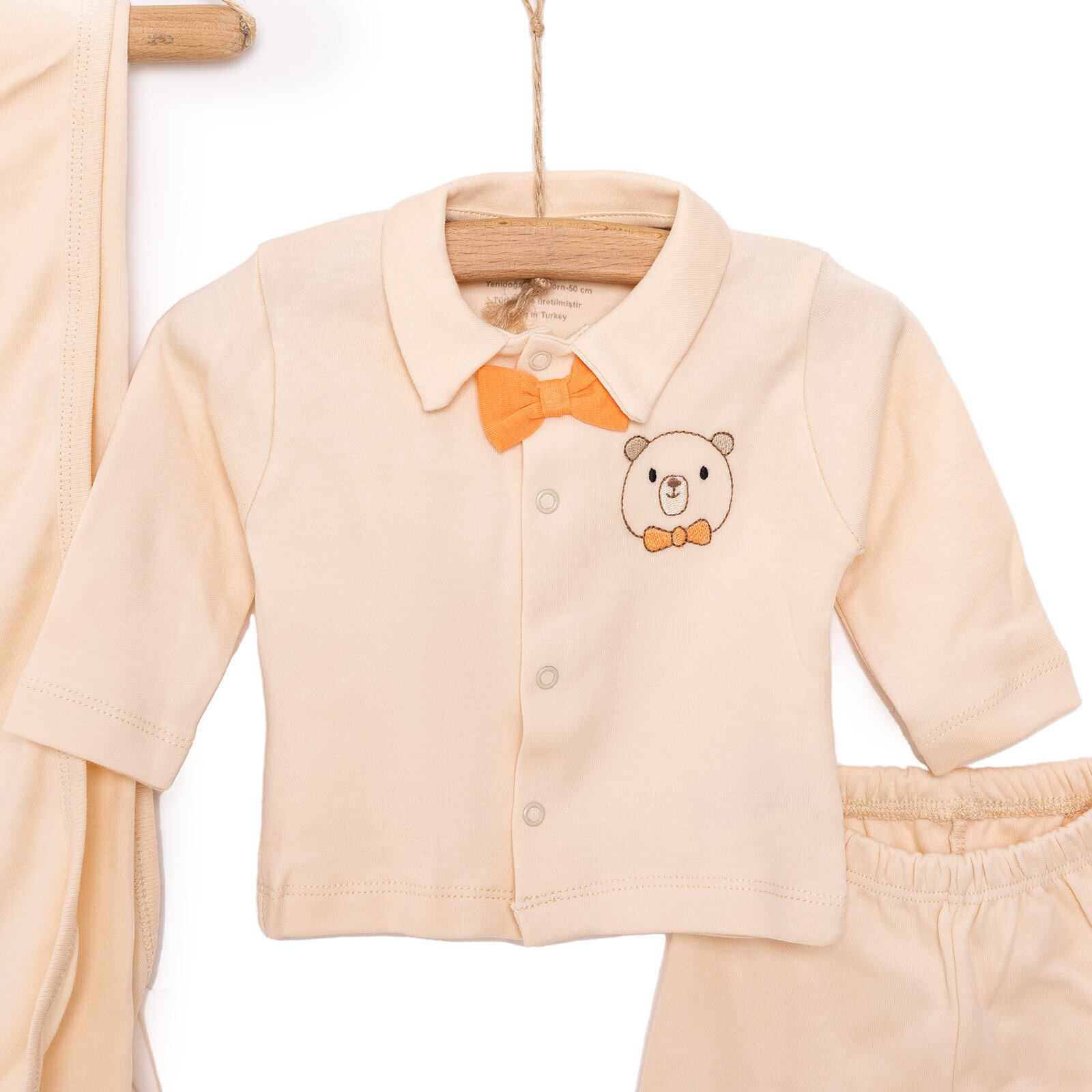 Yenidoğan  Papyon Detaylı Erkek 10lu Hastane Çıkışı Erkek Bebek