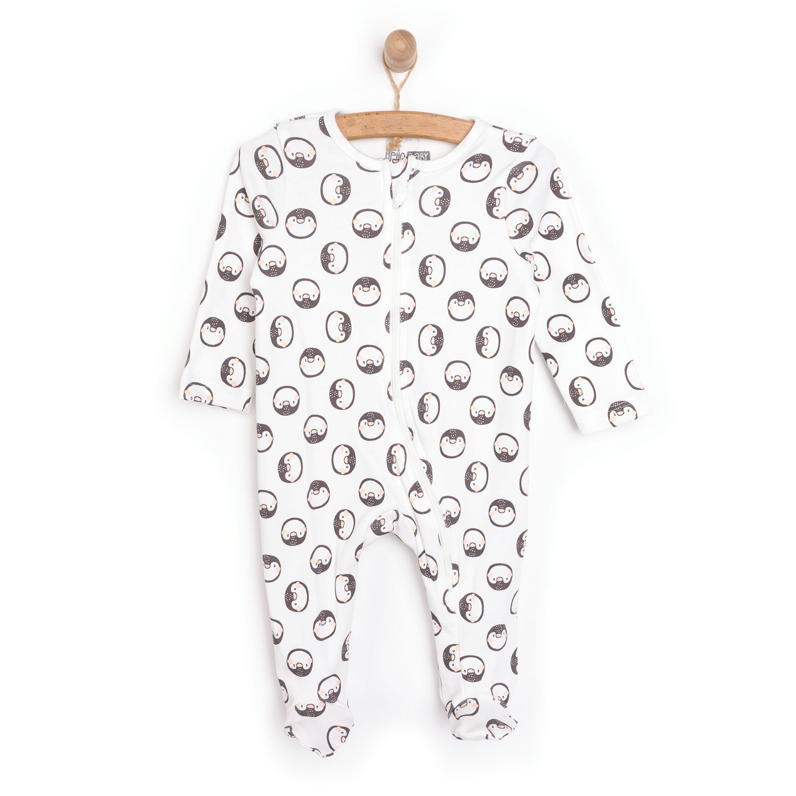 Kız Bebek Yenidoğan Patikli Tulum İnterlok Fermuarlı Ekru Kız Bebek Yenidoğan Patikli Tulum İnterlok Fermuarlı Ekru