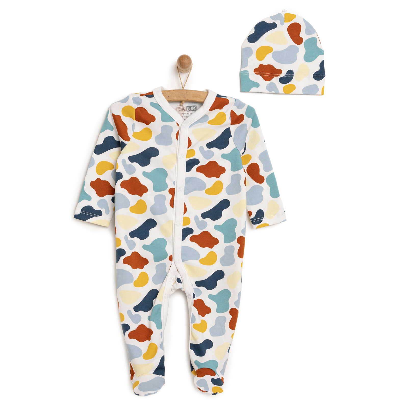 Yenidoğan Patikli Tulum Şapka Unisex