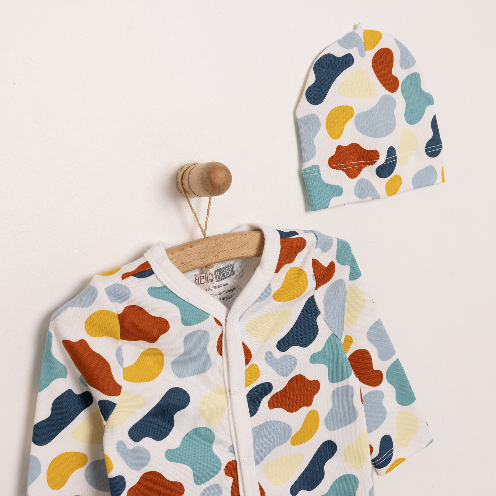 Yenidoğan Patikli Tulum Şapka Unisex