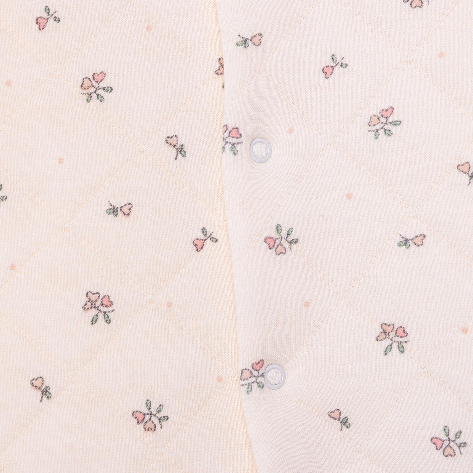 Kız Bebek Yenidoğan Patikli Tulum Petite Fleurs Fırfırlı Yaka Uzun Kol Patikli Paça Kız Bebek Yenidoğan Patikli Tulum Petite Fleurs Fırfırlı Yaka Uzun Kol Patikli Paça