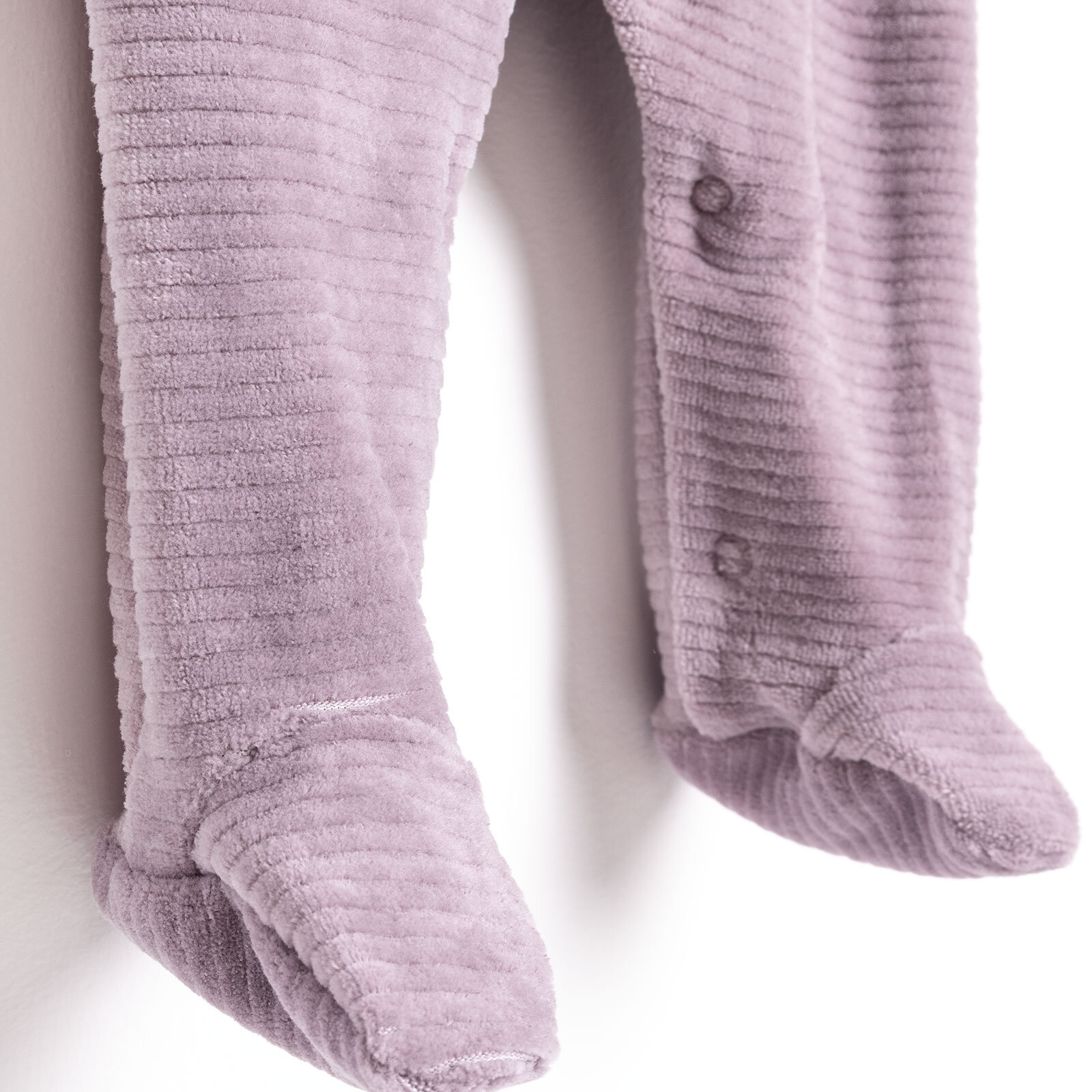 Kız Bebek Patikli Tulum Kadife Örme