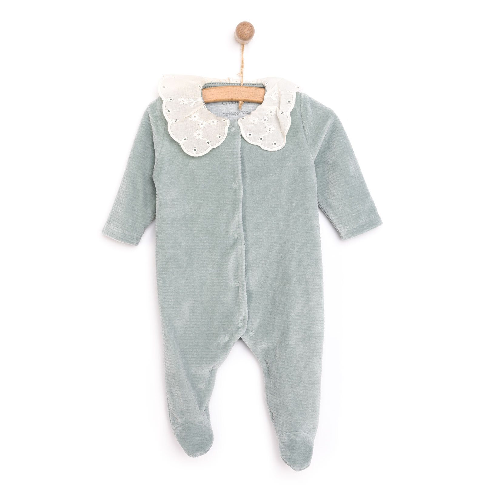 Yenidoğan Perfect Kadife Patikli Tulum Kız Bebek Yenidoğan Perfect Kadife Patikli Tulum Kız Bebek