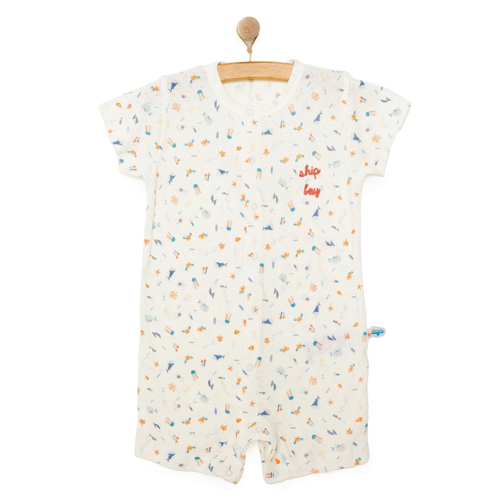 Yenidoğan Ship Boy Kısa Tulum Erkek Bebek