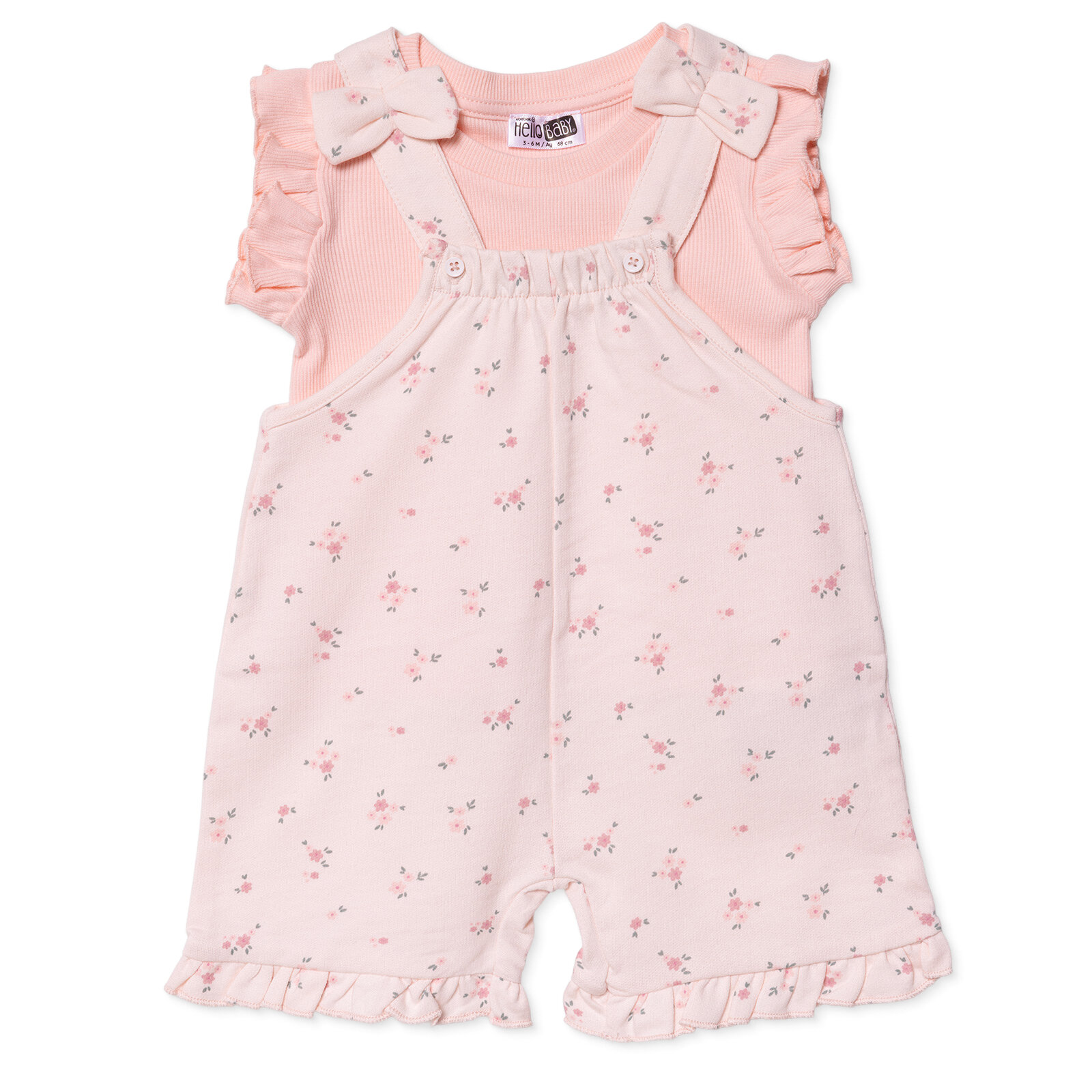 Yenidoğan Şort Salopet-Tshirt Yenidoğan Şort Salopet-Tshirt