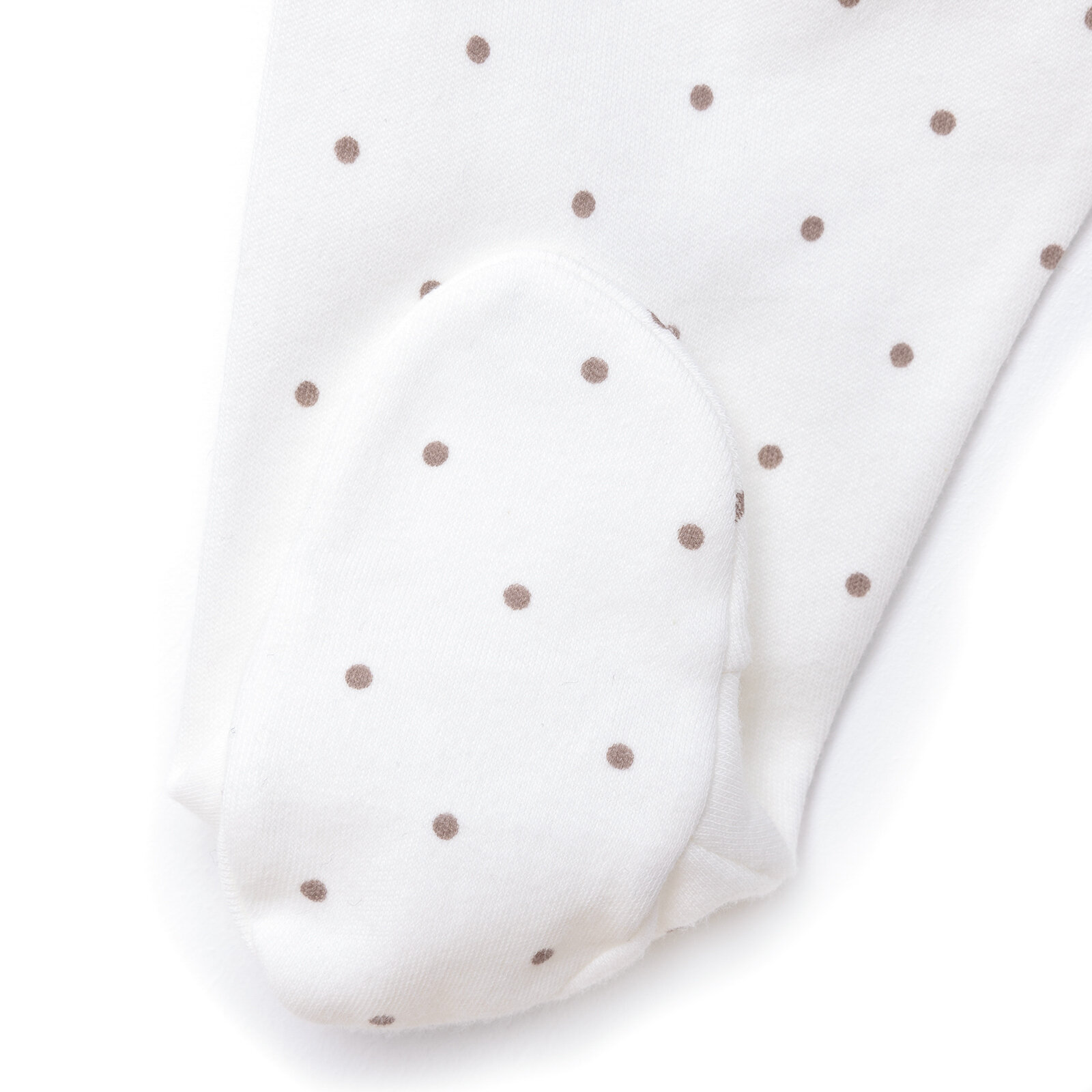 Kız Bebek Yenidoğan 5'li Hastane Çıkışı %100 Pamuk Çıtçıtlı Yaka Uzun Kol Patikli Ekru