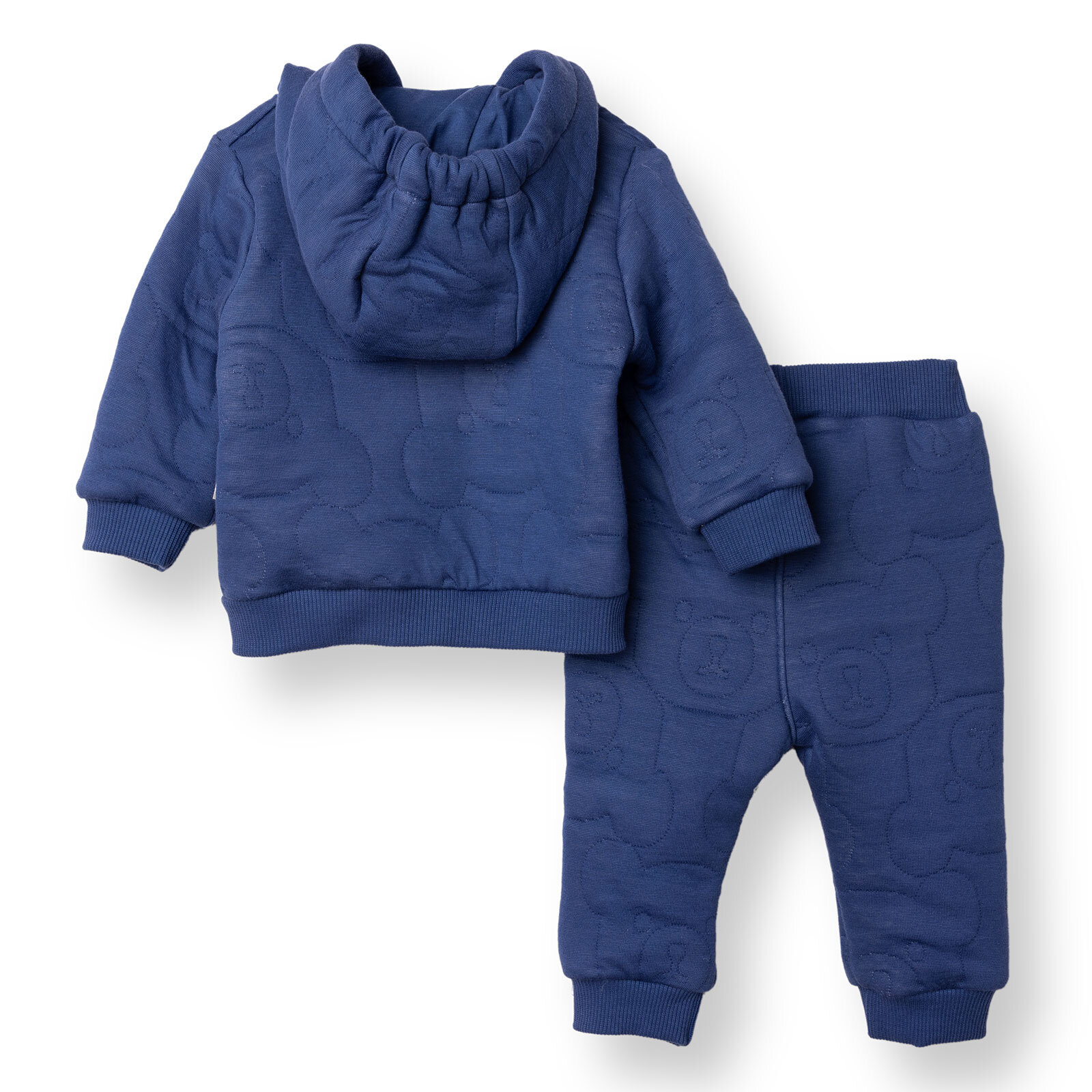 Erkek Bebek Yenidoğan Bearish Sweatshirt-Hırka-Alt Kapitone Örme Bisiklet Yaka Uzun Kol Patiksiz Pa