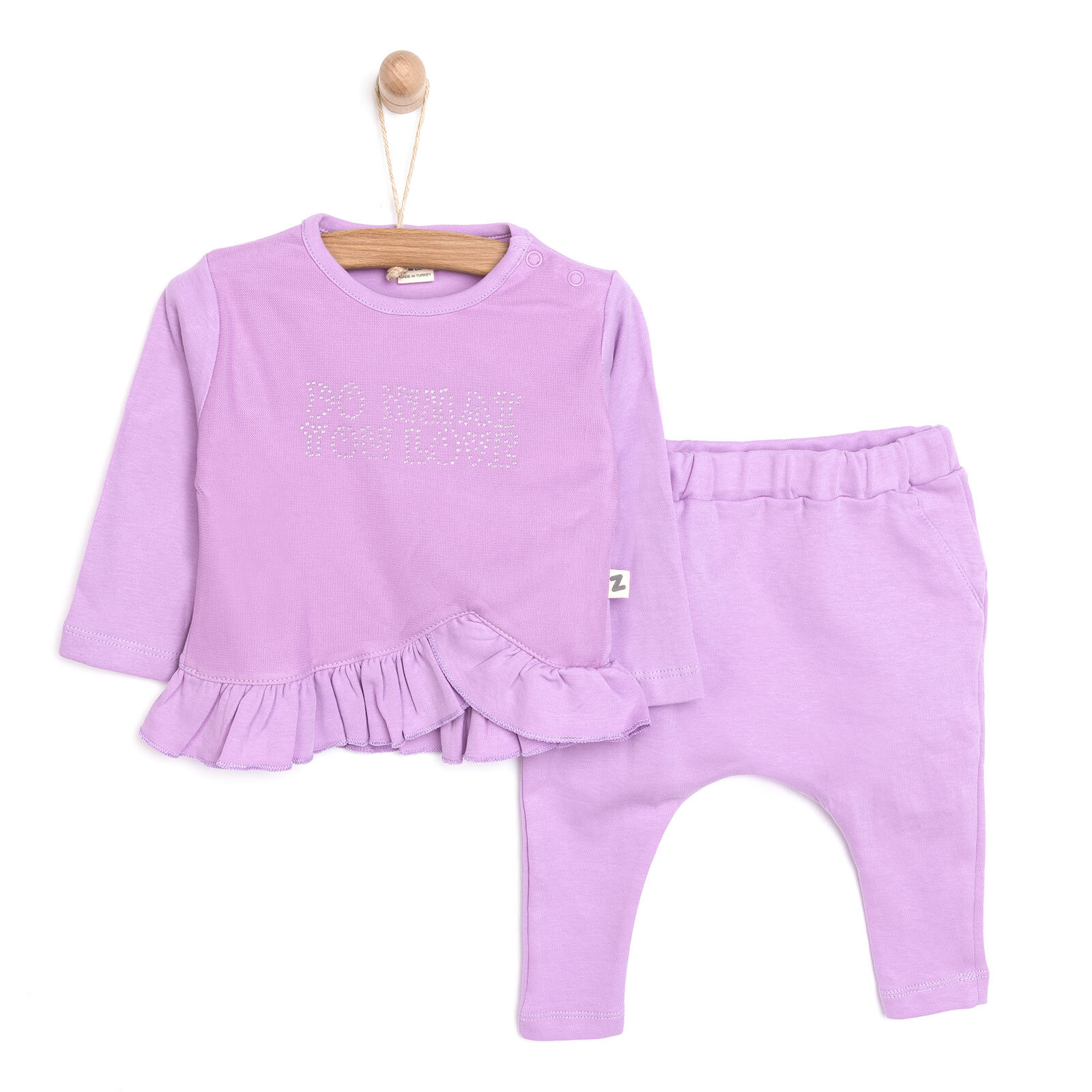 Yenidoğan Taş Yazılı Kız Sweatshirt Patiksiz Alt 2'li takım Kız Bebek Yenidoğan Taş Yazılı Kız Sweatshirt Patiksiz Alt 2'li takım Kız Bebek