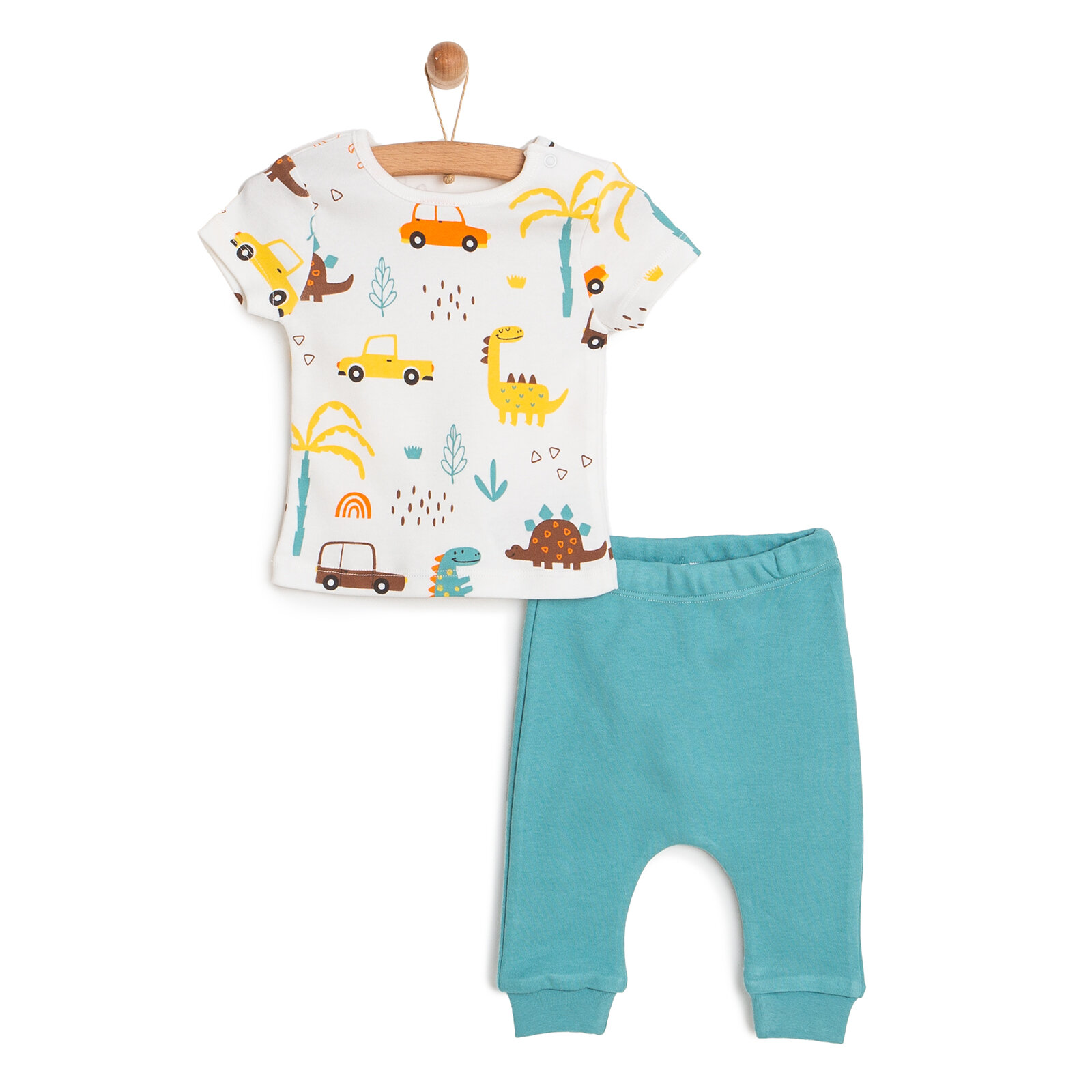 Yenidoğan Tshirt-Patiksiz Alt 2li Takım Erkek Bebek Yenidoğan Tshirt-Patiksiz Alt 2li Takım Erkek Bebek