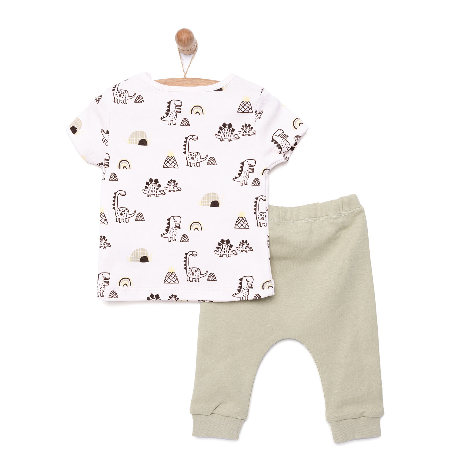 yenidoğan Tshirt-Patiksiz Alt 2li Takım Erkek Bebek