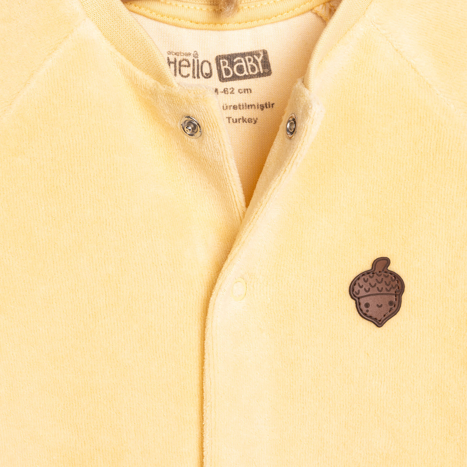 Yenidoğan Unisex Kadife Patiksiz Tulum Unisex