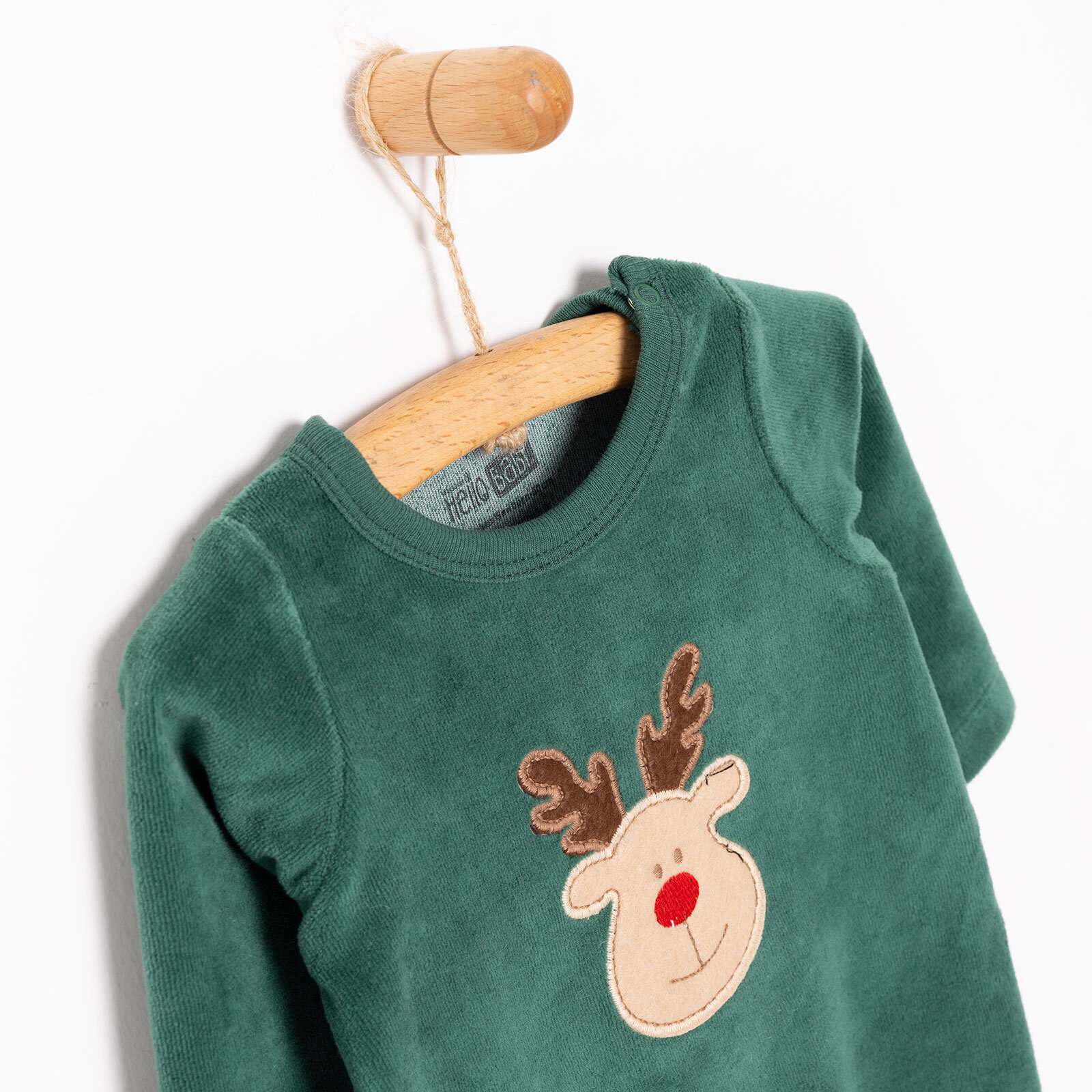 Yenidoğan Kadife Patikli Tulum