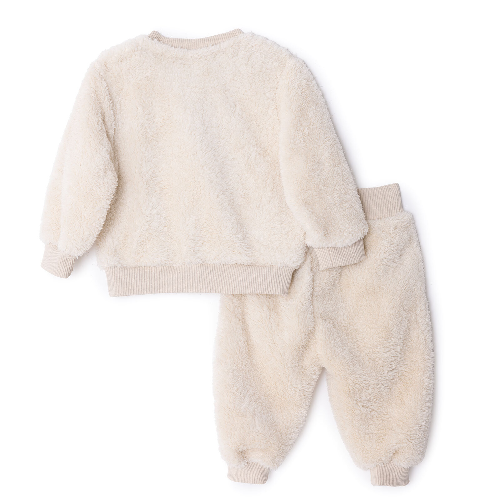 Unisex Yenidoğan Sweatshirt-Patiksiz Alt Wellsoft Örme Bisiklet Yaka Uzun Kol Patiksiz Paça