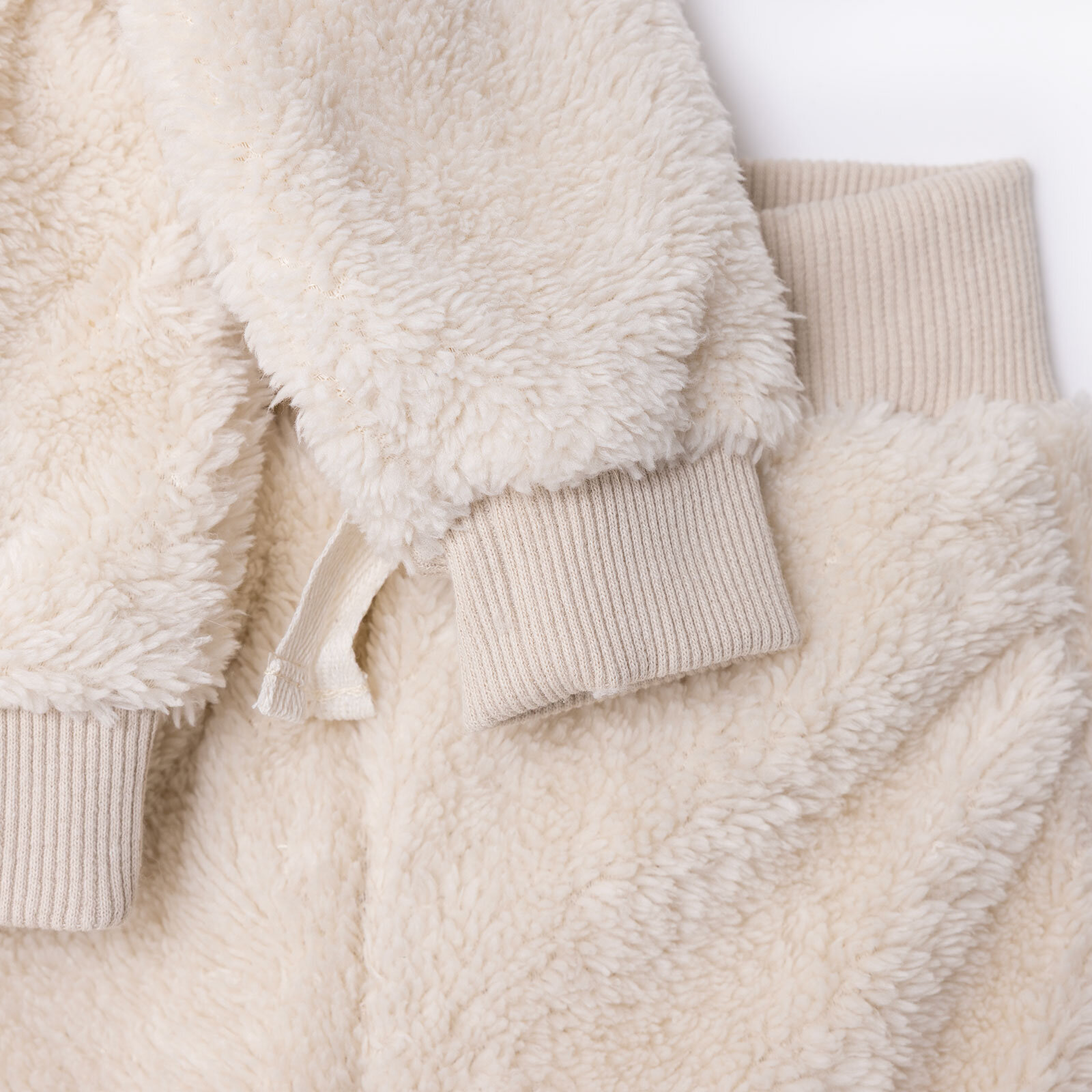 Unisex Yenidoğan Sweatshirt-Patiksiz Alt Wellsoft Örme Bisiklet Yaka Uzun Kol Patiksiz Paça