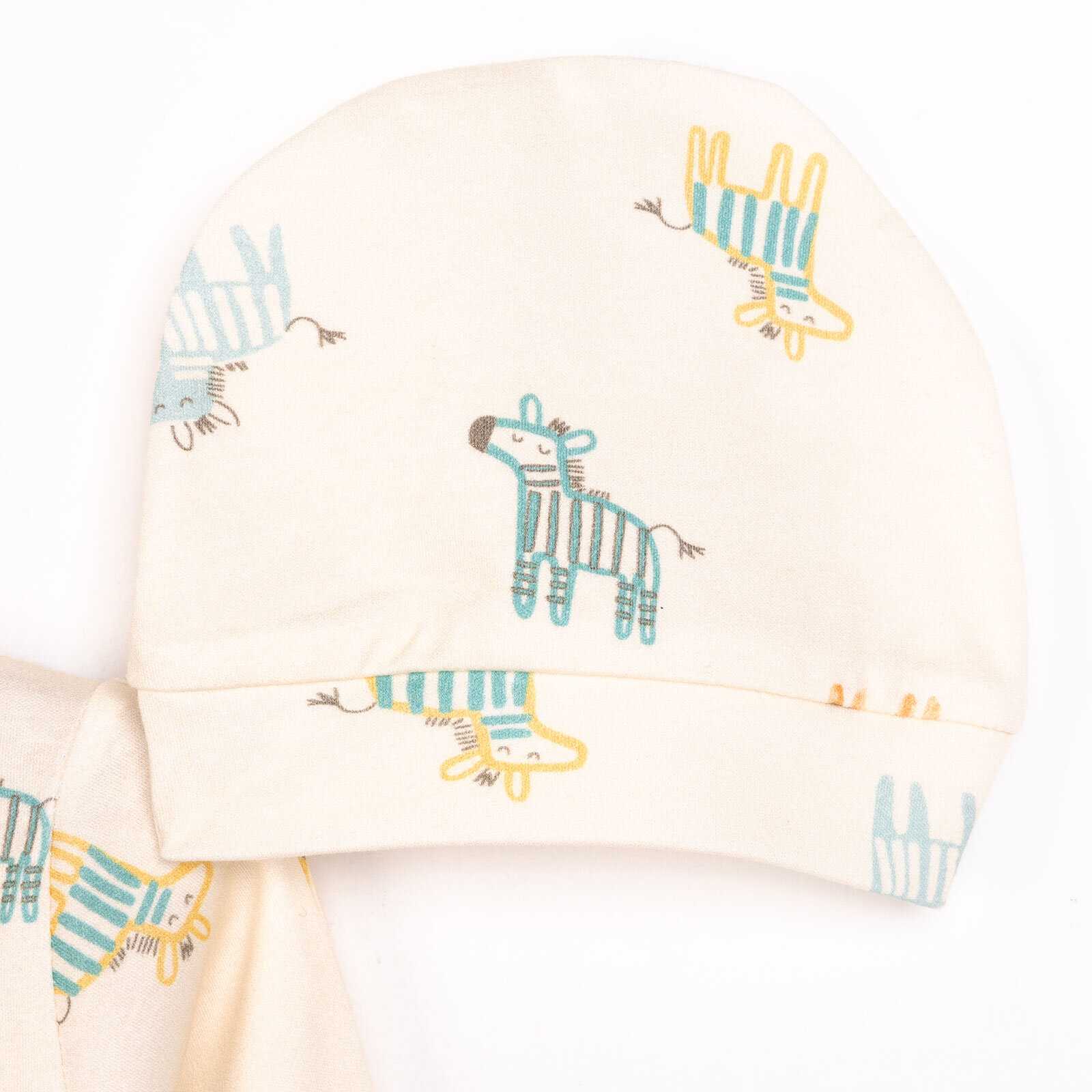 Yenidoğan Zebra Baskılı Erkek Tulum-Şapka Erkek Bebek Yenidoğan Zebra Baskılı Erkek Tulum-Şapka Erkek Bebek