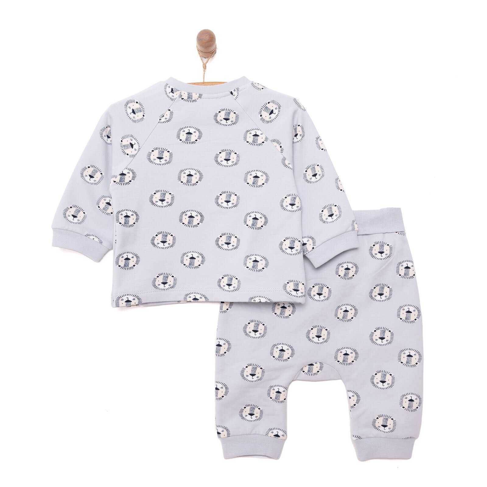 Yenidoğan Zıbın-Rahat Bel Patiksiz Alt 2li Takım Unisex